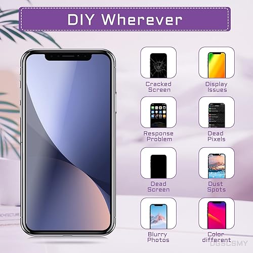 Miniatura 4 de Para iPhone Xs Max Pantalla LCD Reemplazo Altavoz de Oído 6.5 "Pantalla Digitalizador 3D Touch Montaje Completo con Sensor de Proximidad Auricular