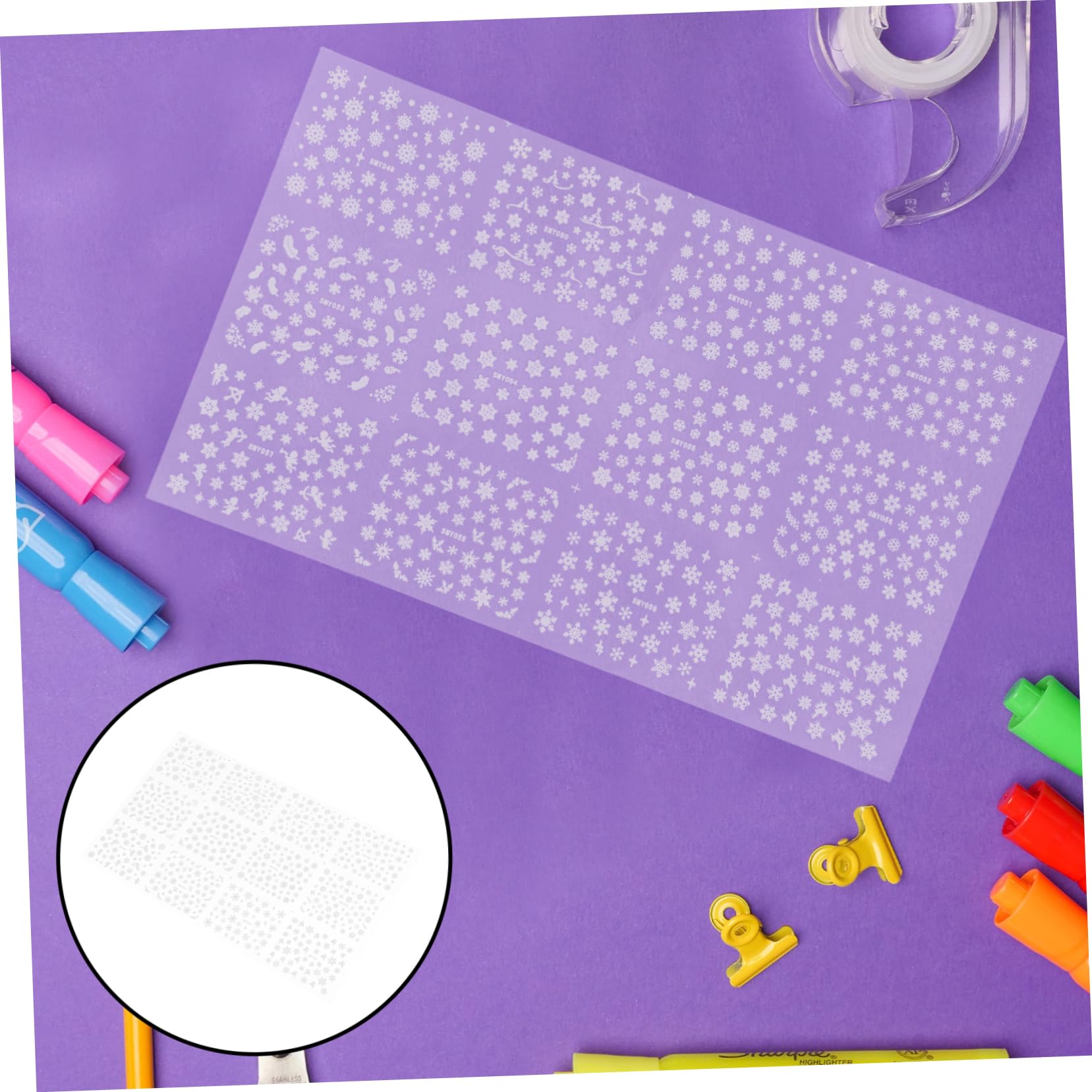 Healeved Adesivi per Unghie 3D Cristalli di Ghiaccio in Resina, Decorazione Unghie Natalizia, 12 Fogli per Nail Art di Natale