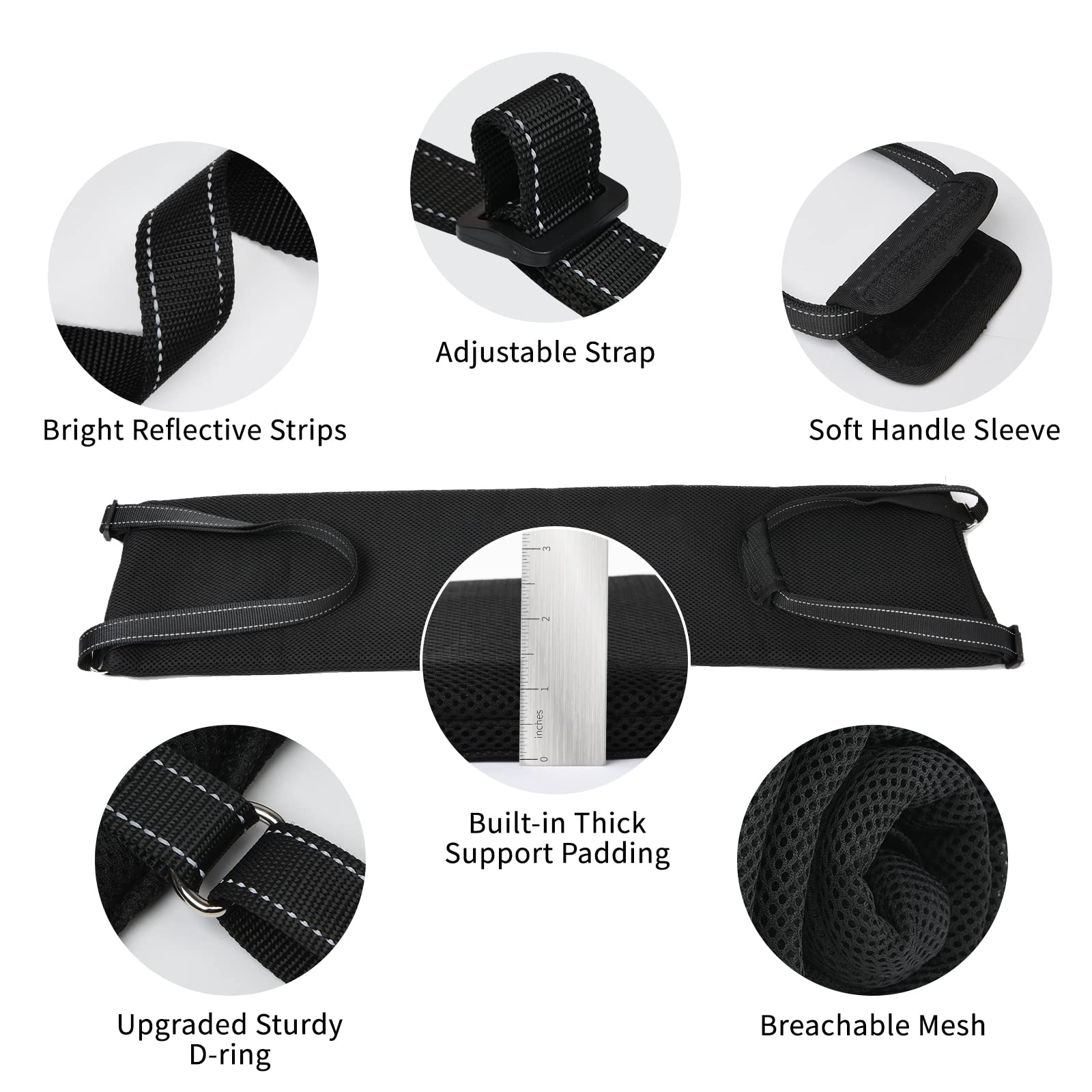 LOOBANI Dog Lift Harness Portable Dog Sling For Large Dogs Hind Leg Support