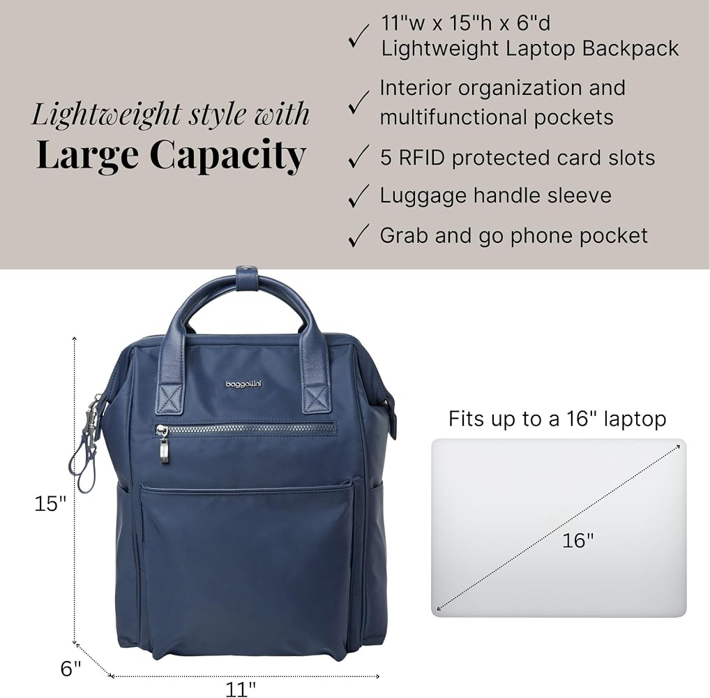 Baggallini Soho Backpack - Travel Laptop