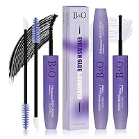 Vista 10 de Kit de Extensión de Pestañas B&Qaugen para Principiantes 70D Kit de Extensión de Pestañas DIY Kit de Extensión de Pestañas Ultra - Suaves, Kit