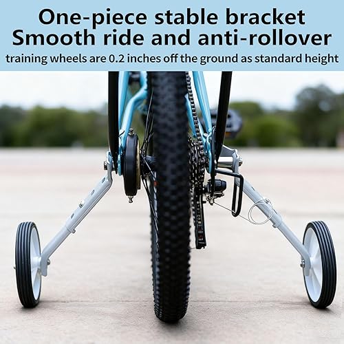 Miniatura 6 de Ruedas de entrenamiento de bicicleta, ruedas de entrenamiento para bicicleta de 20 pulgadas, compatible con bicicletas de varias velocidades de 18 a