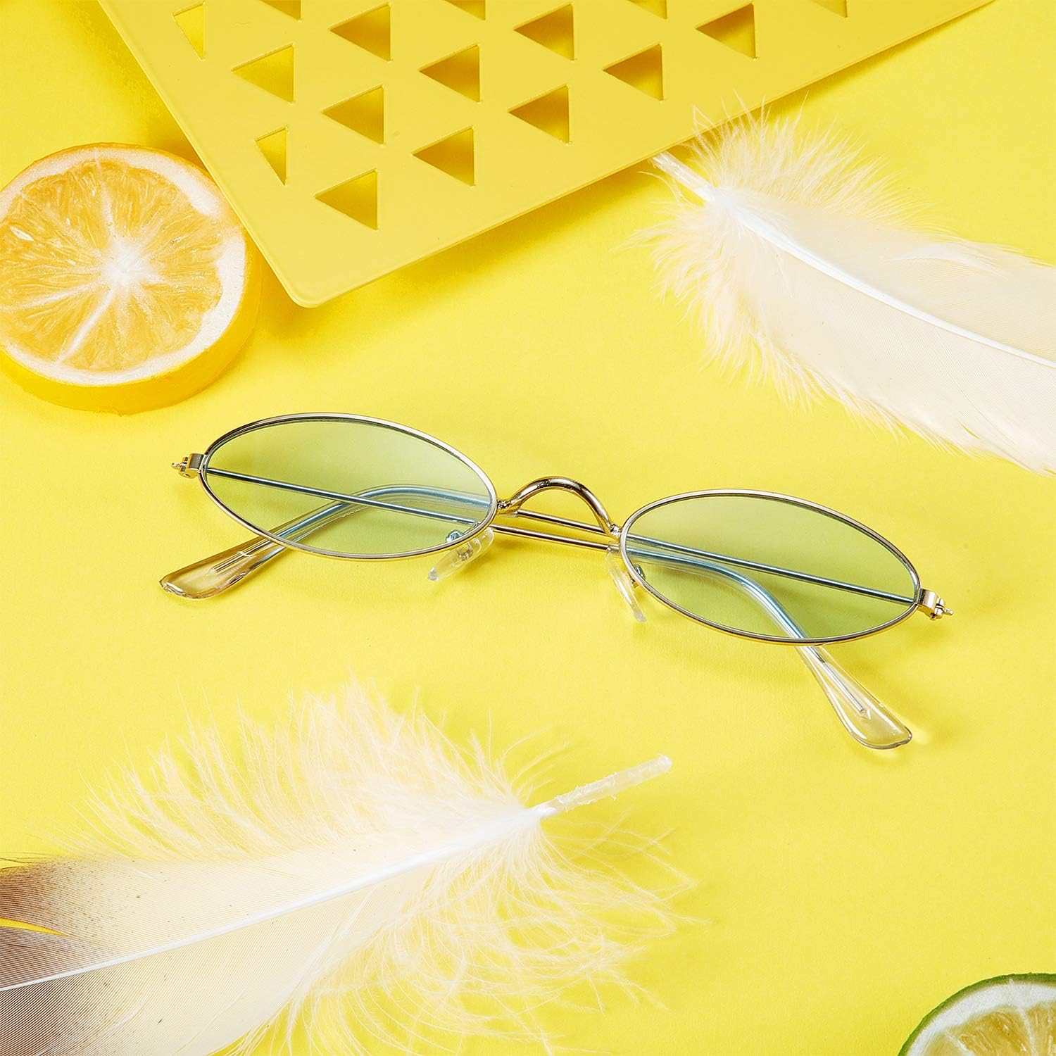 12 Pieces Vintage Oval Sunglasses Retro Slender Philippines Ubuy