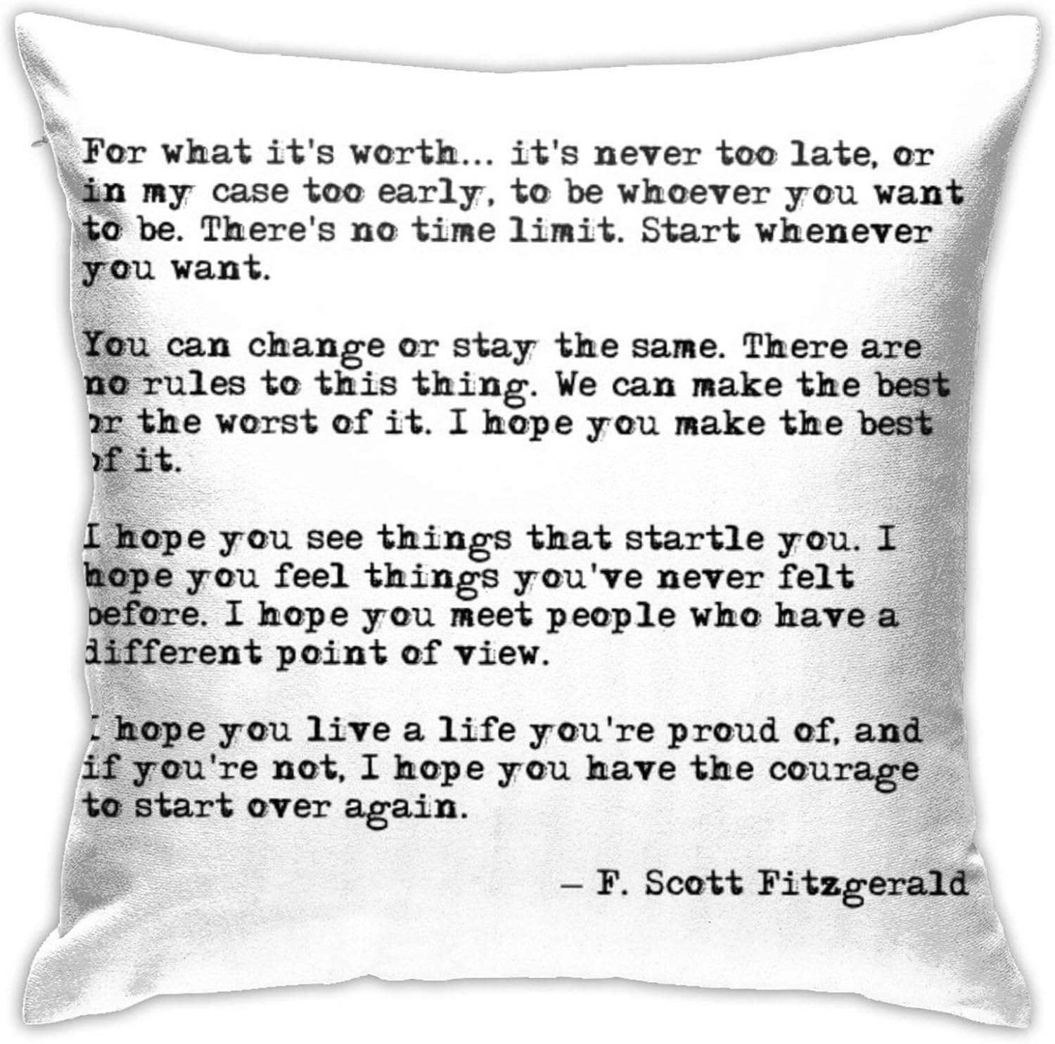 Amazon Com Antoipyns For What It S Worth F Scott Fitzgerald Quote 3d Printed Pattern Square Cushiondecorative Pillow Case Home Decor Square 18x18 Inches Pillowcase Living Room Car Bedroom Home Kitchen Amazon Com Antoipyns For What It S Worth F Scott Fitzgerald Quote 3d Printed Pattern Square Cushiondecorative Pillow Case Home Decor Square 18x18 Inches Pillowcase Living Room Car Bedroom Home Kitchen