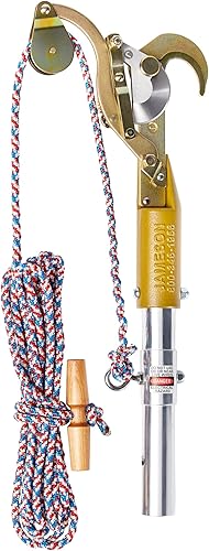 Jameson Kit de podadora de polea fija con cuerda de alta calidad con baches de 20 pies, capacidad de corte de 1.25 pulgadas