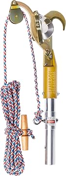 Jameson Fixed Pulley Pruner Kit with Premium 20 ft Bumpy Rope - 1.25 in. cutting capacity