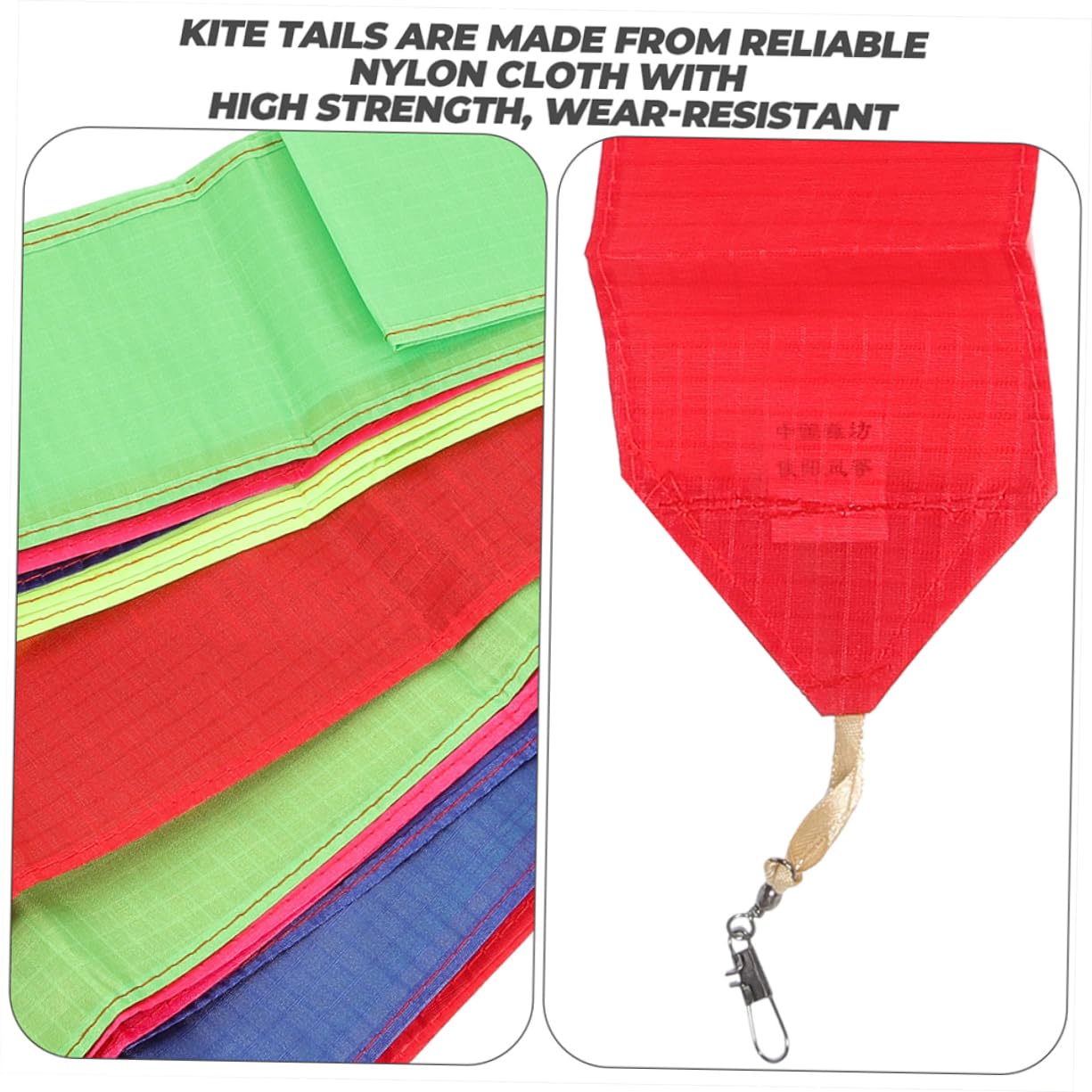 KOMBIUDA Reusable Kite Tails 2 Pcs 15m Long Kite Tail Tube Outdoor Streamer Lights Sky Streamer