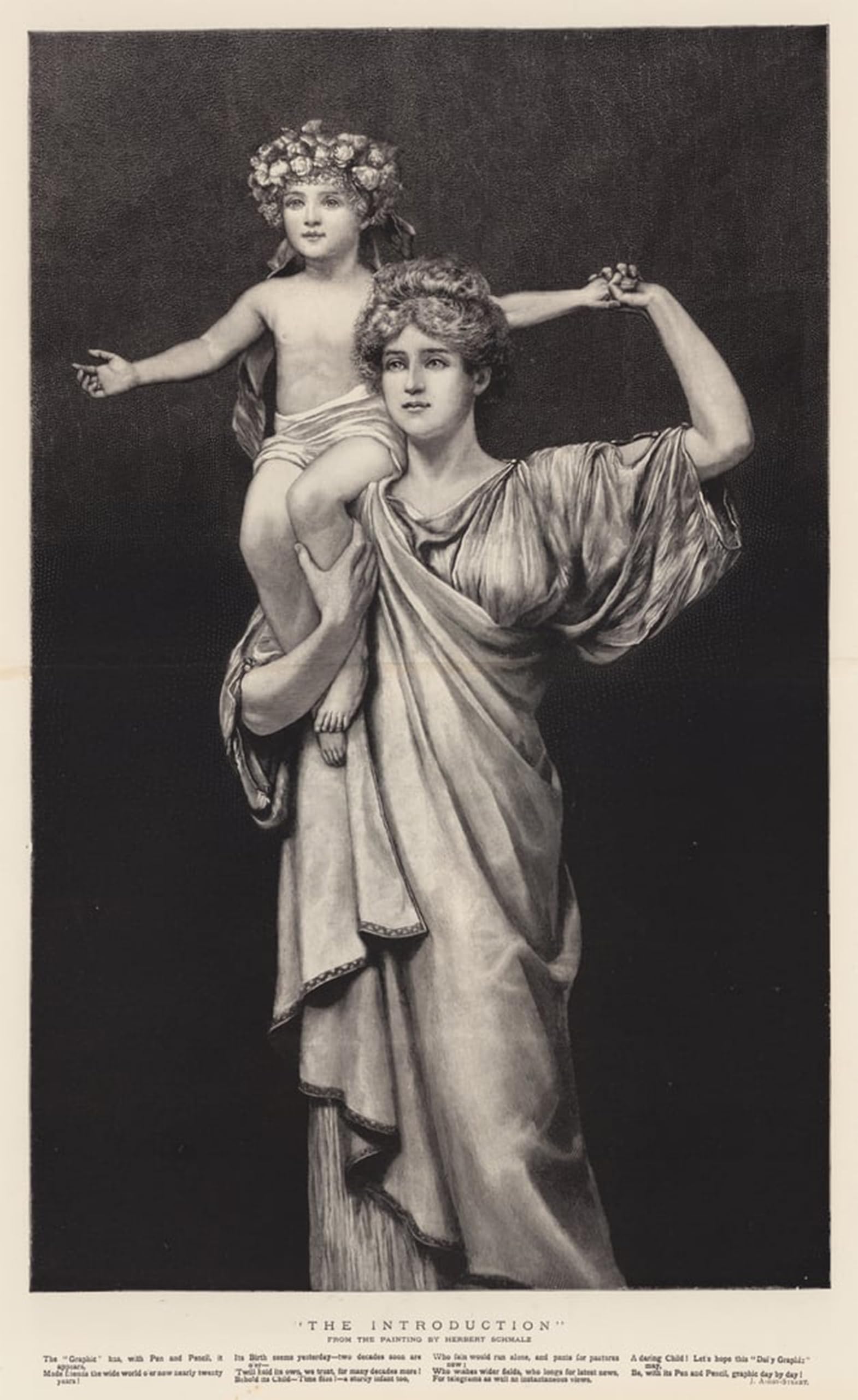 ARTXLXXBN Famous Art Print Poster Vintage Wall Art the Introduction by Herbert Gustave Schmalz Canvas Art Poster for Home Decor 60x90cm