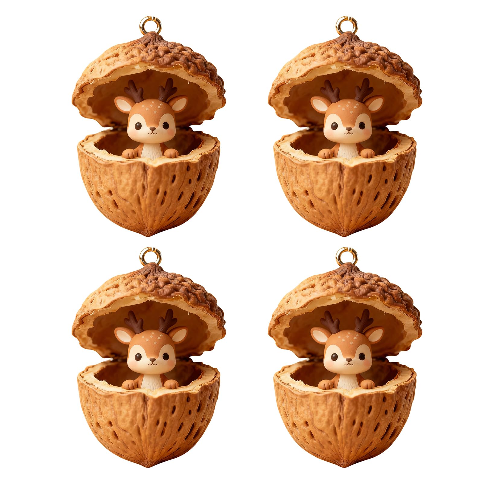 Osniyaw C 4 Pieces Shatterproof Pine Ones Animal Pendants Acryli Christmas Tree Decoration For Hristmas Tree Window Ar Interior Hristmas Decoration For Shop Window And Party