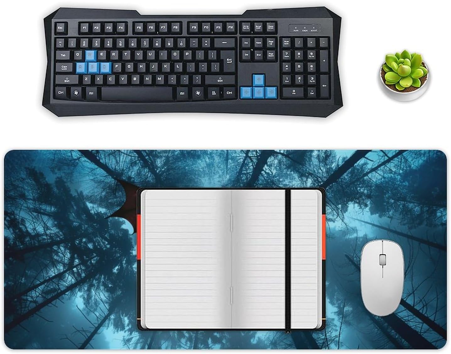 Large Mouse Pad Fantasy Ceiling Flying Dragon Desk Mat Computer Accessories Gaming Office Organizers Supplies Decor Essentials Keyboard Pads for Desk Rubber 40x90cm