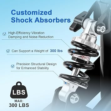 BlessReach Knee Scooter for Adults for Foot Injuries, 8'' Rubber Wheels
