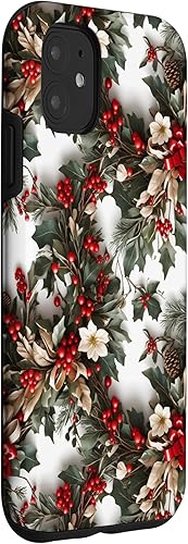 Miniatura 3 de iPhone 11 Decoración de vacaciones para el hogar, decoración de corona, funda navideña festiva