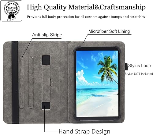 Miniatura 4 de Funda universal para tablet de 8 pulgadas, funda universal de 7 pulgadas, funda para tablet de 7  8 pulgadas, funda de piel sintética para tablet de