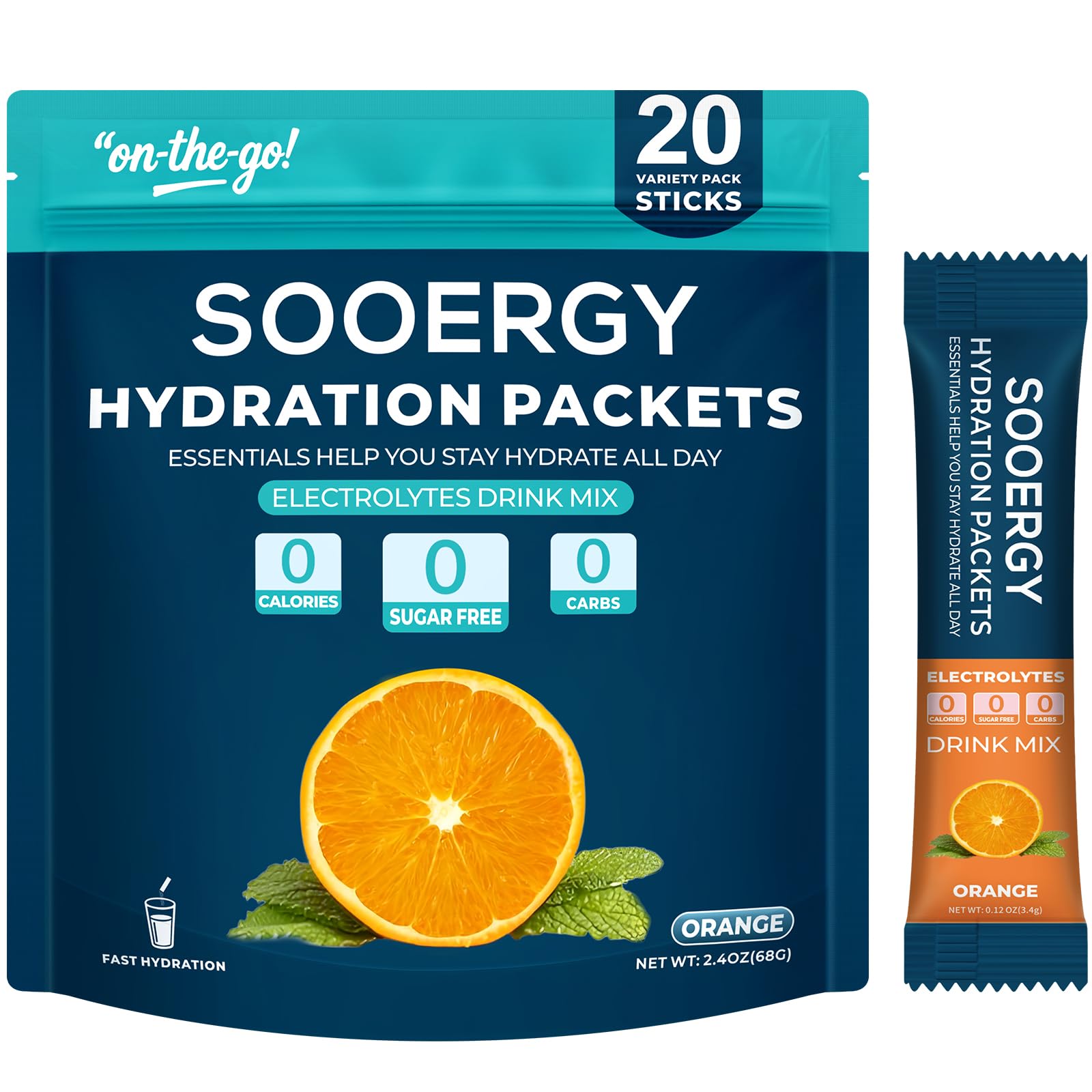 Electrolytes Powder Packets Sugar Free Hydration Packets, 7 Flavors Liquid Daily IV Electrolyte Drink Mixes for Rehydration with Electrolytes, Vitamins, 0 Calorie, 20 Sticks — Amazon image 15