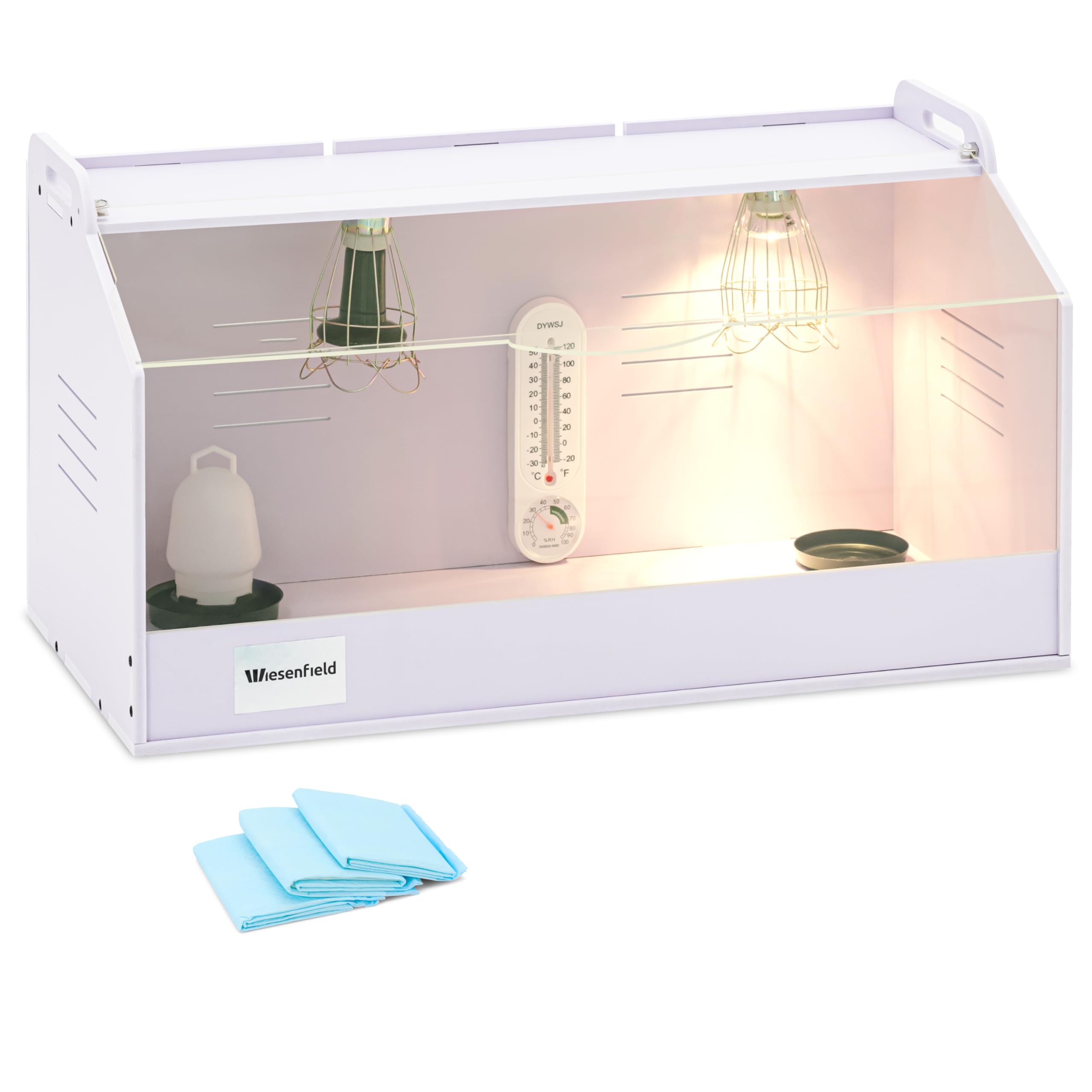 Caja para criar pollitos con hasta 36 °C y unas dimensiones de 78 x 40 x 42 cm Caja para cría de pollitos Contenedor de cría para pollitos Caja para criar pollos