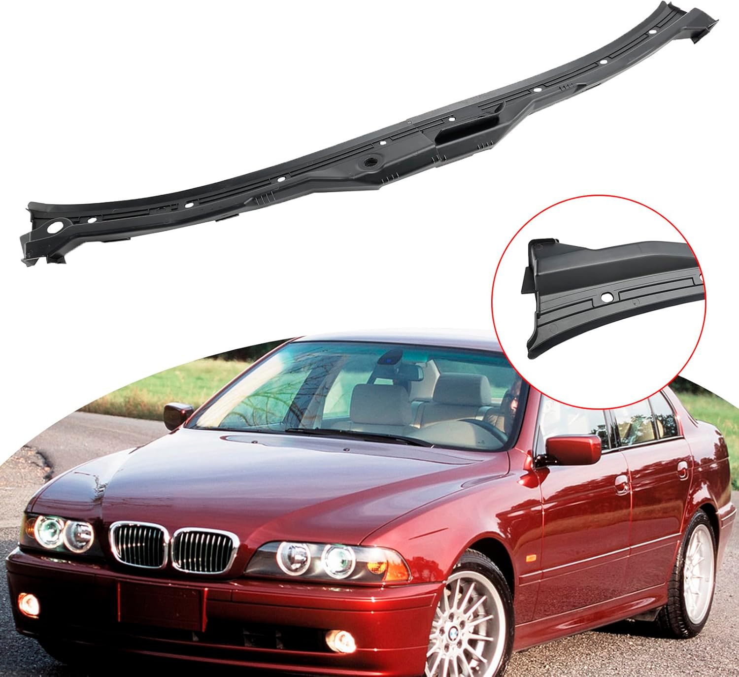 Windshield Cowl Cover 51718159292 Fit For BMW 525i 528i 530i 540i M5 1997-2003