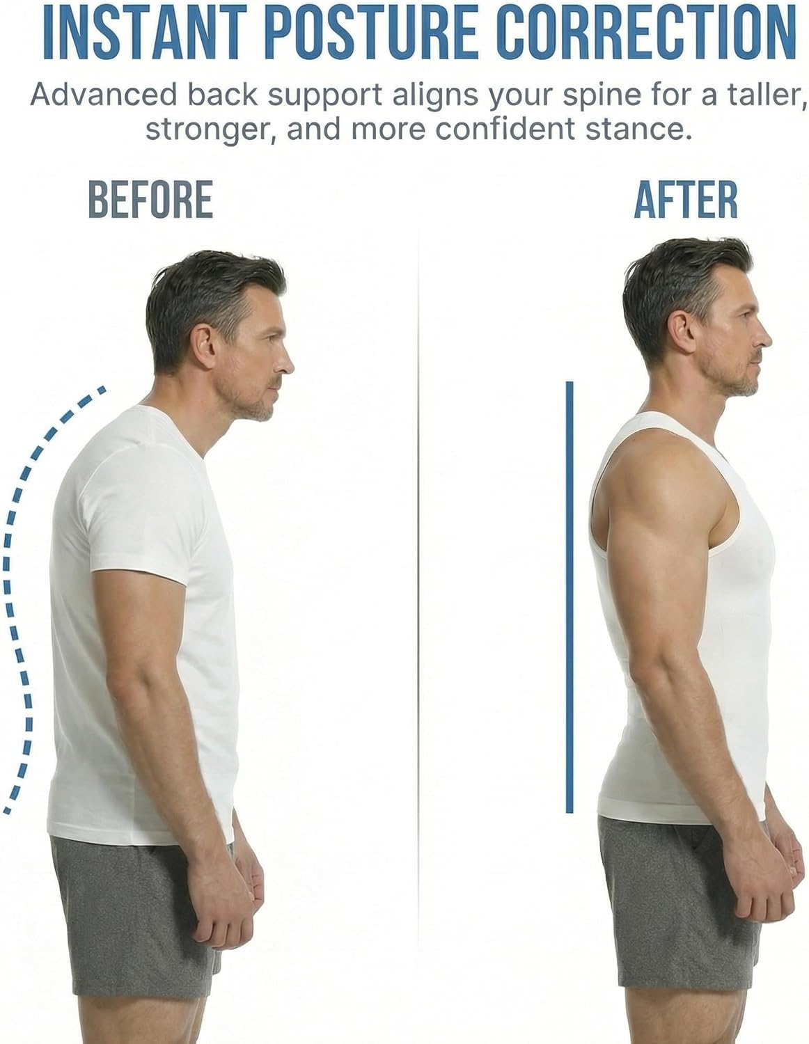 Compression Shirt Men, Slimming Tank Top, Gynecomastia Undershirts, Tummy Control Shapewear, Mens Body Shaper Vest