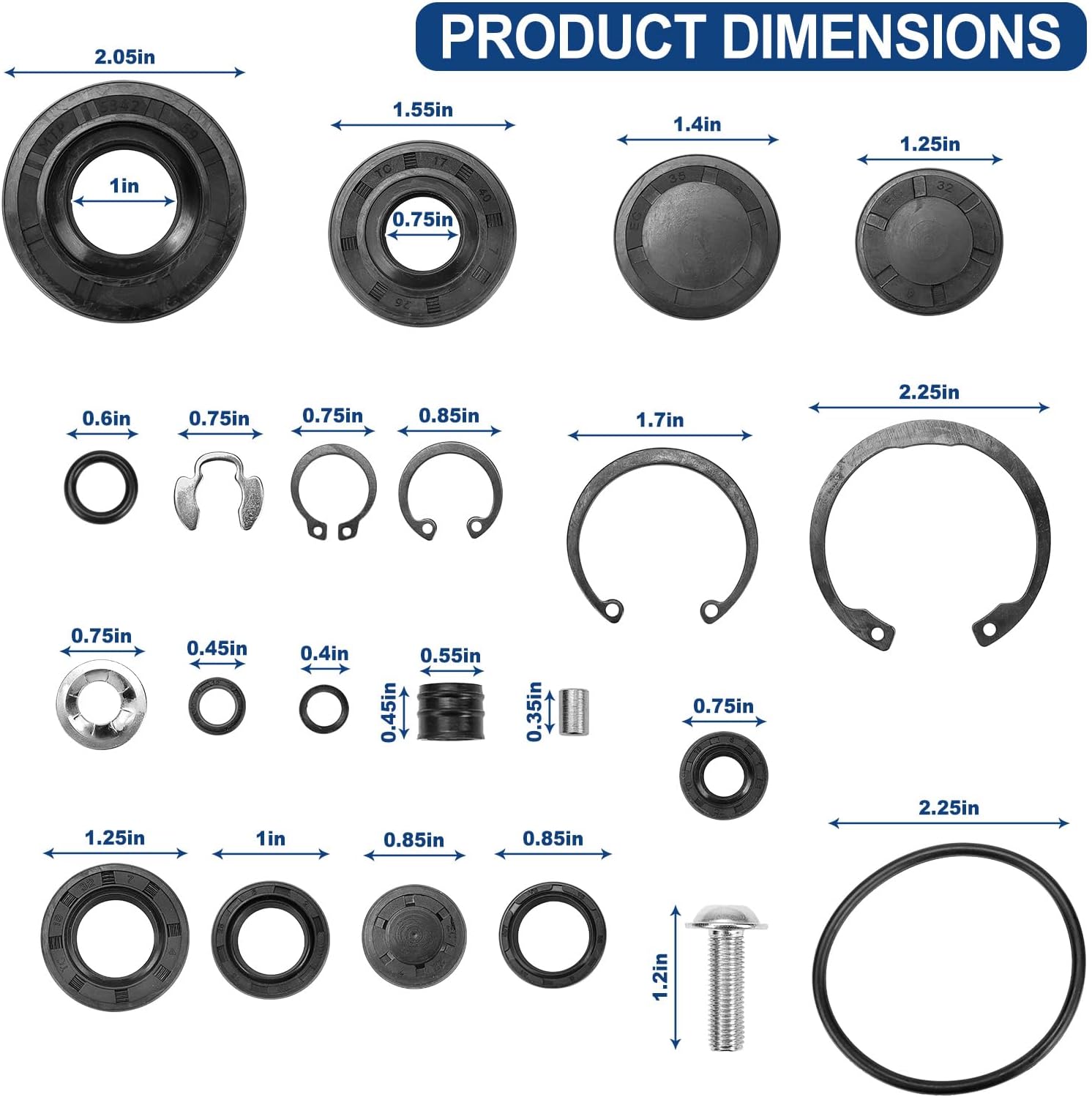 Transmission Transaxle Seal Service Kit Replace 72994 71410 73107 for Hydro-Gear ZT-2800 ZT-3100 ZT-3400 G700 Charge Pump Gerotor Seal Part