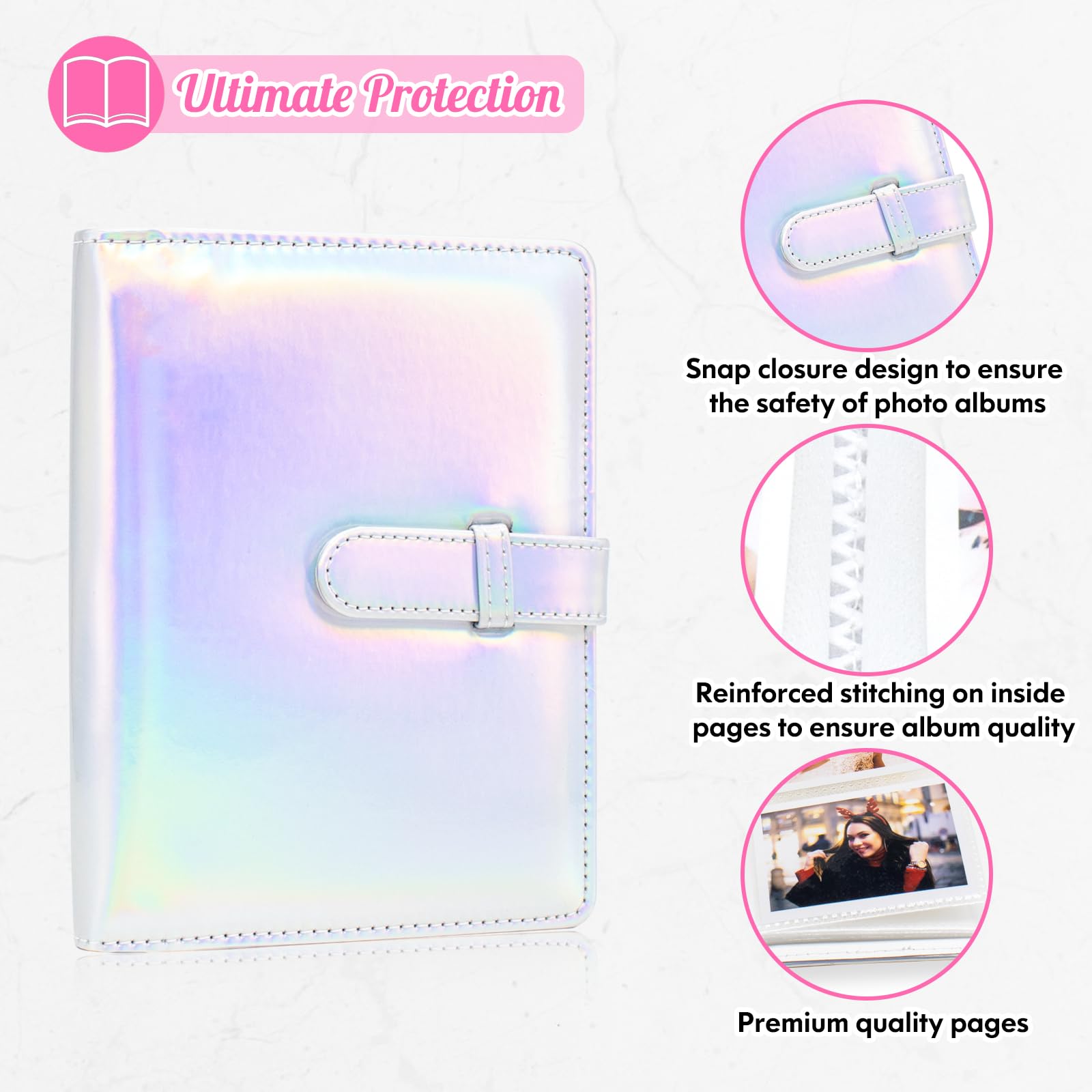64 Pockets Photo Album Book for 2x3 Inch Film - Image 3