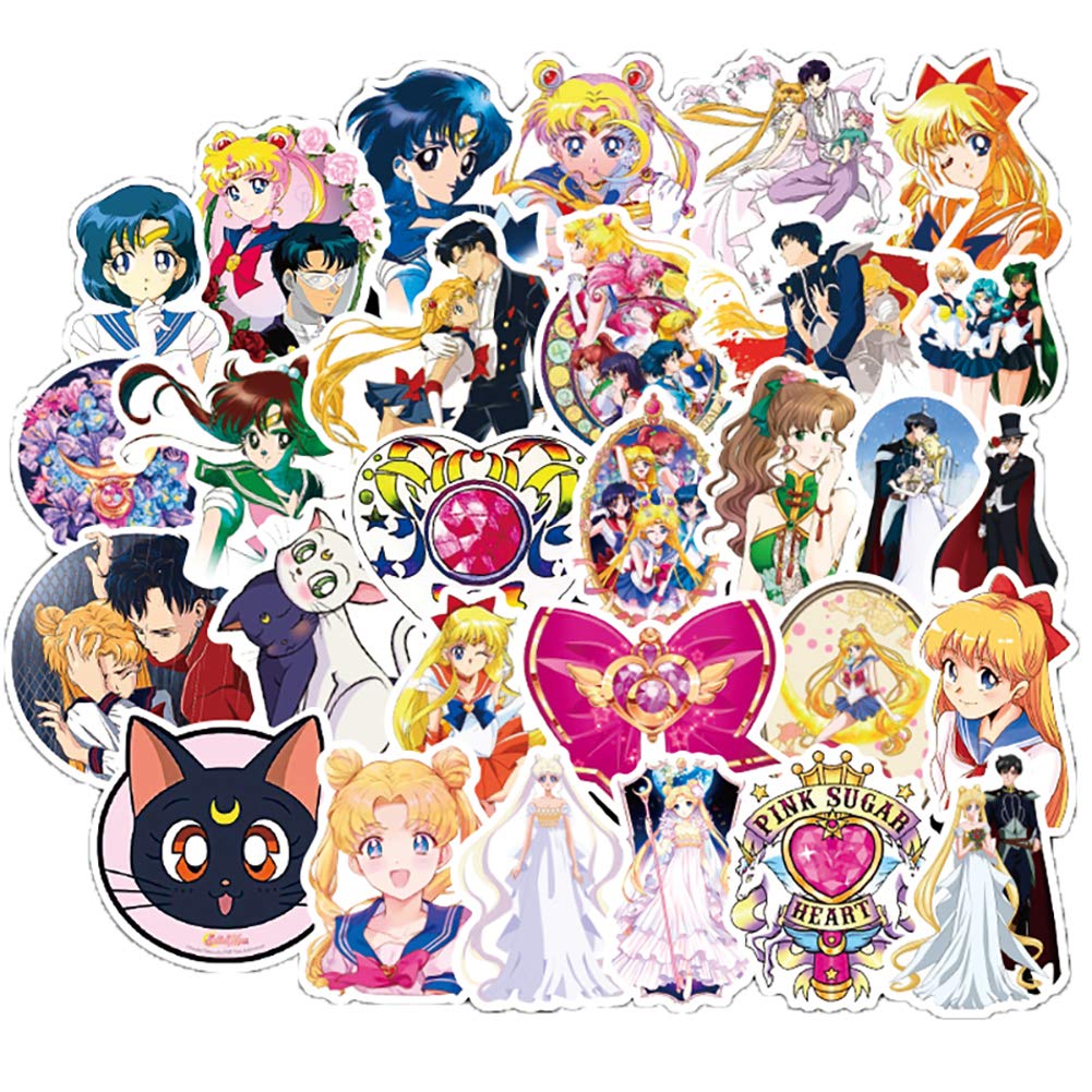 Buy Sailor Moon Anime Sticker Pack of 50 Stickers Sailor Moon Decals