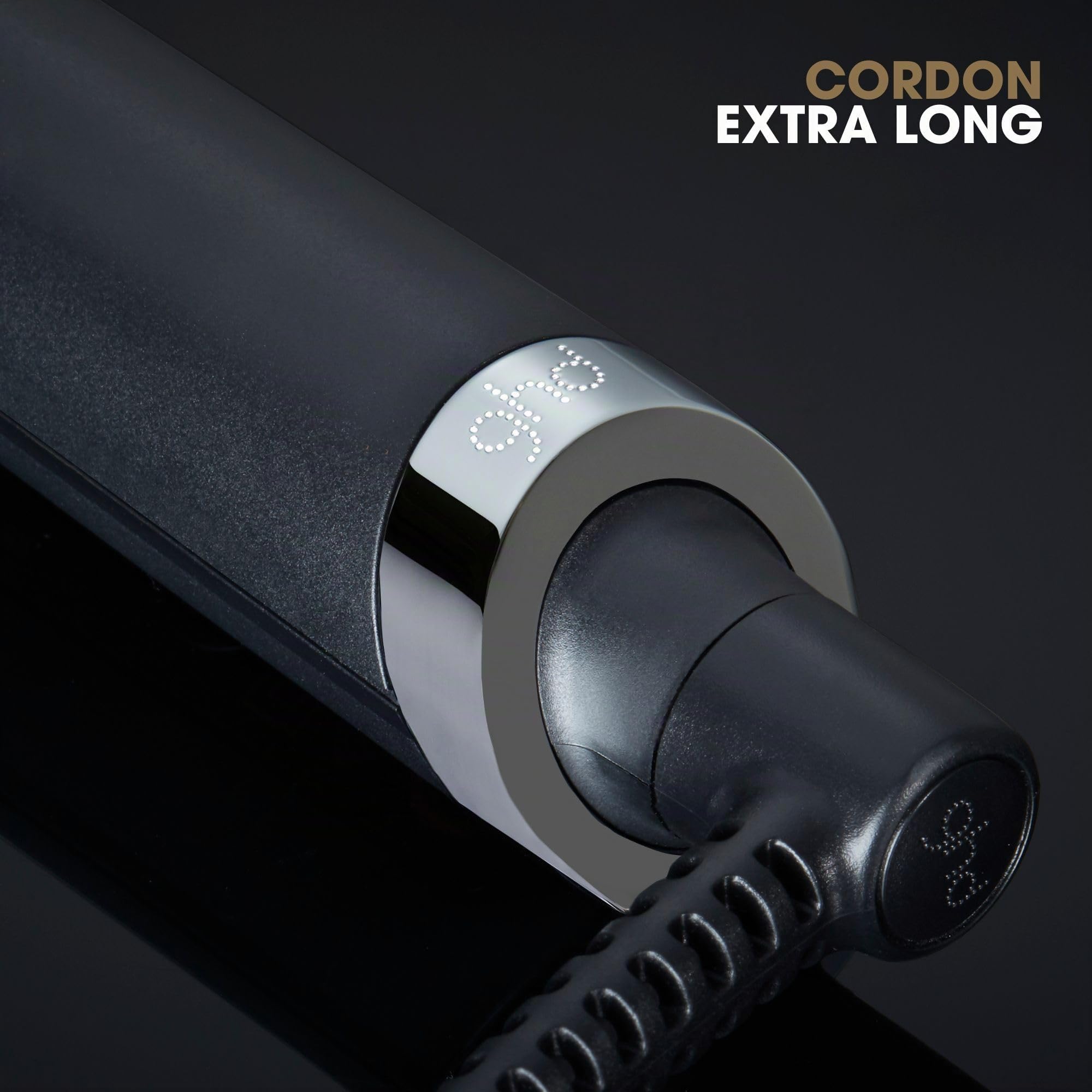 ghd - Boucleur ghd Classic Wave Wand - Boucleur professionnel (Noir) - Créez des boucles en 5 à 8 secs pour une tenue 24H - Wavy naturel facile et rapide - Idéal tous types de cheveux mi-longs à longs