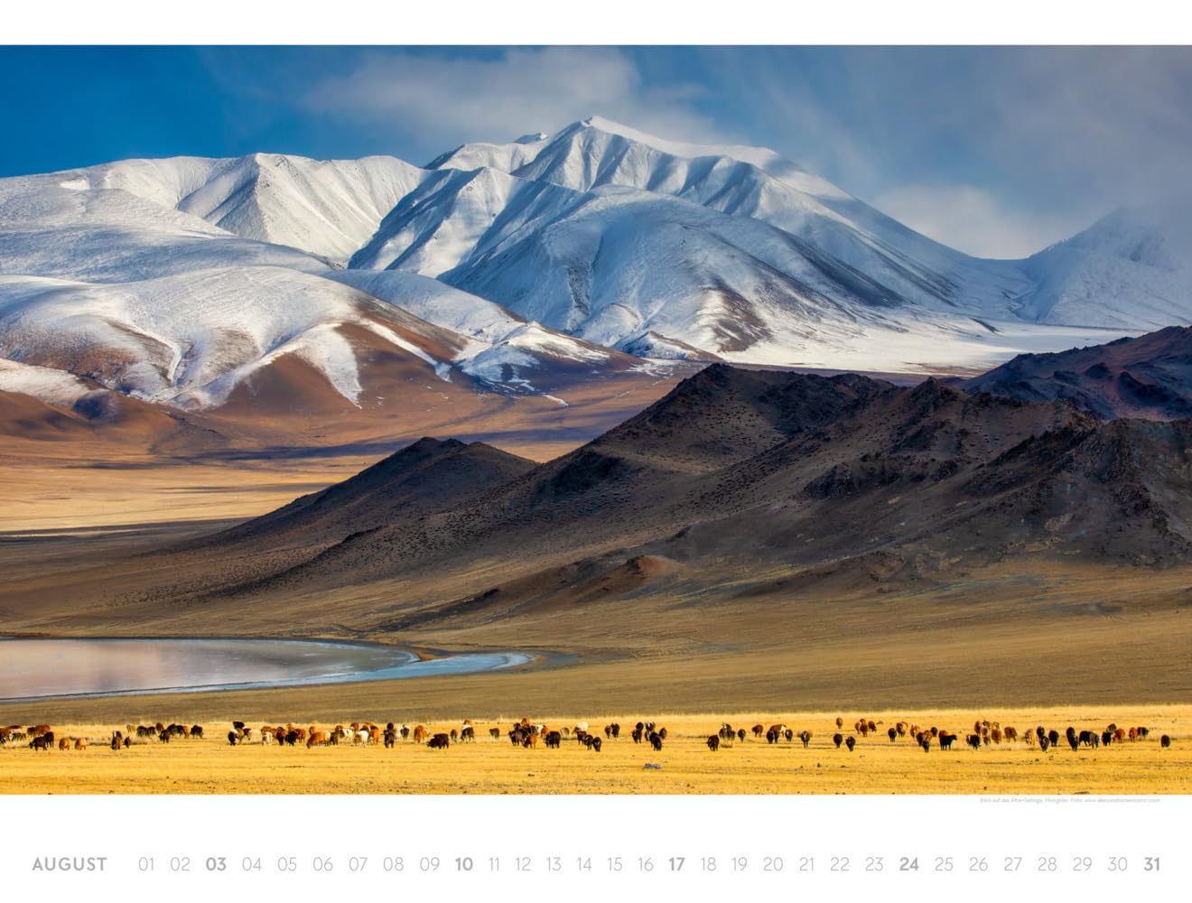 Freiraum Kalender 2025, Wandkalender / Panoramakalender im Querformat (66x50 cm) - Landschaftskalender / Naturkalender