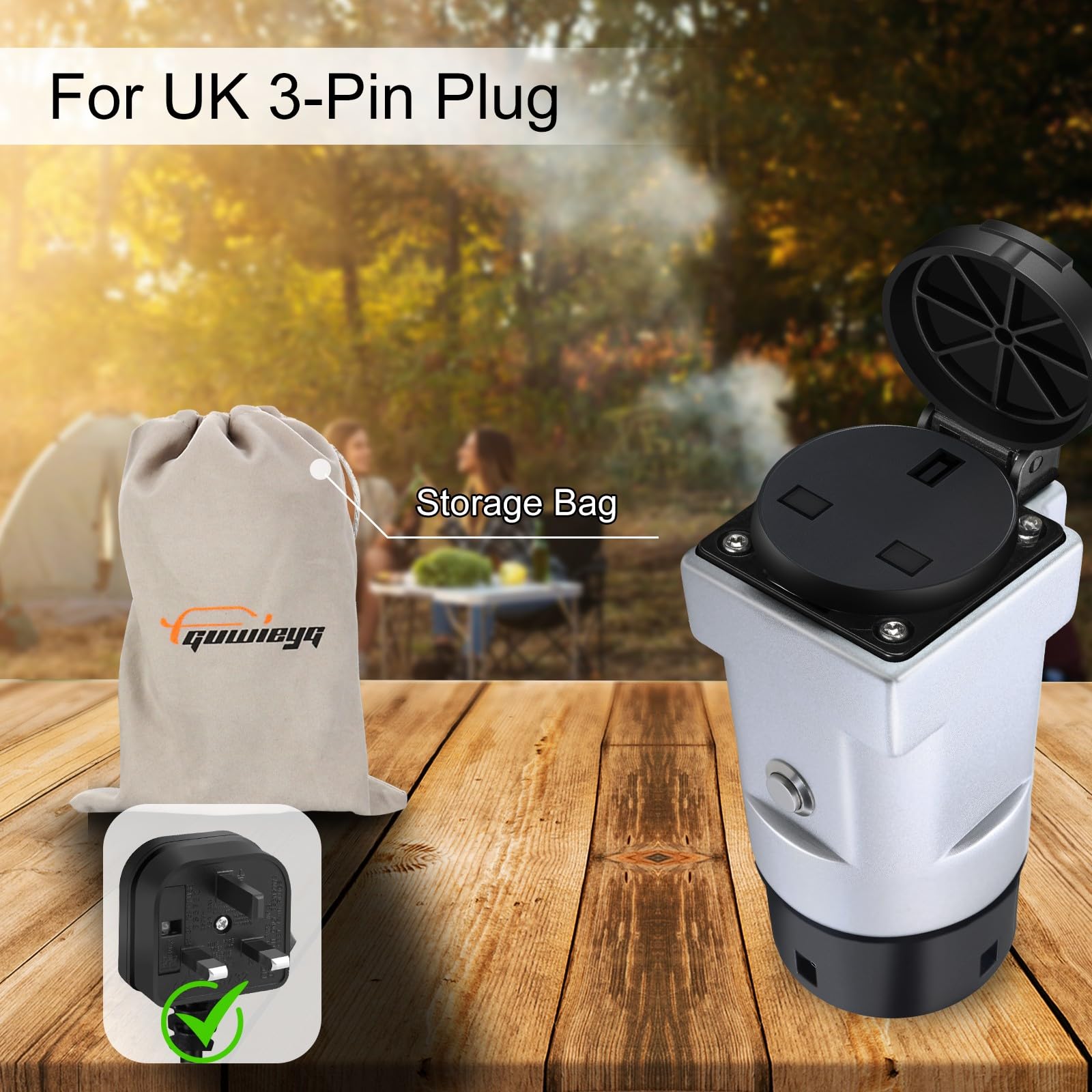 V2L Adapter Compatible with Kia/Hy-ndai, 220V Vehicle to Load Adapter, Fit for Kia IONIQ 5/IONIQ 6, V2L Adapter UK — view 4