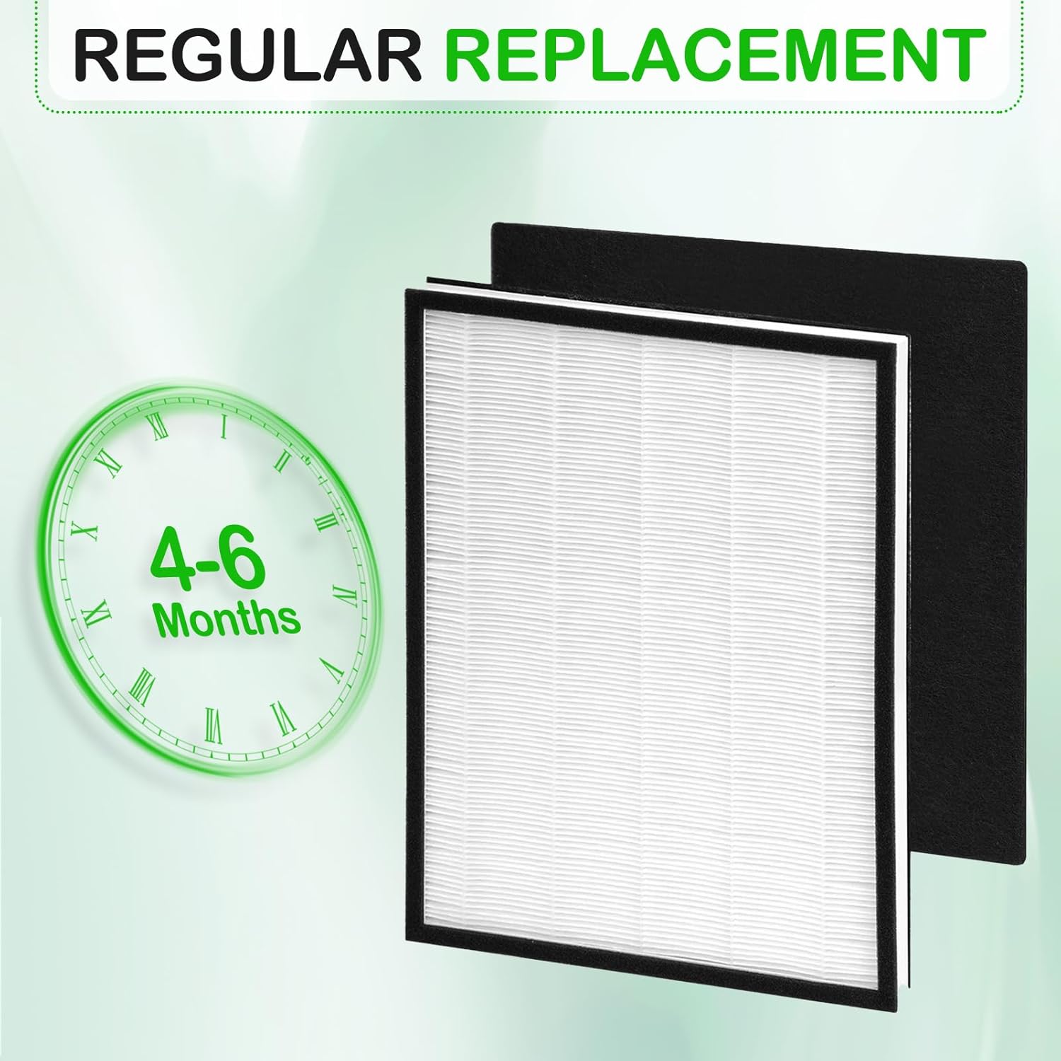 83190 Replacement Filter Compatible with Sears/Kenmore Air Purifier Models: 83190 83250 85250 Air Purifier Filter, 2 HEPA Filter + 6 Activated Carbon Pre-Filters Upgrade Version - Image 5