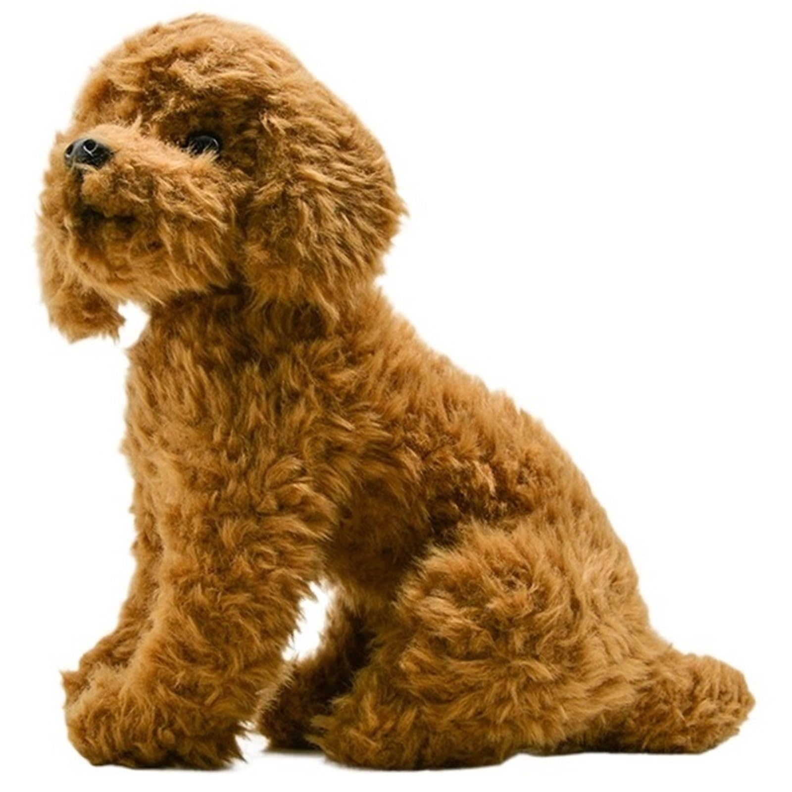 Simulation Teddy Dog Plush, LifeLike Teddy Puppy Stuffed Animals Soft Plushie Toy for Kids Boys Girls Birthday Xmas