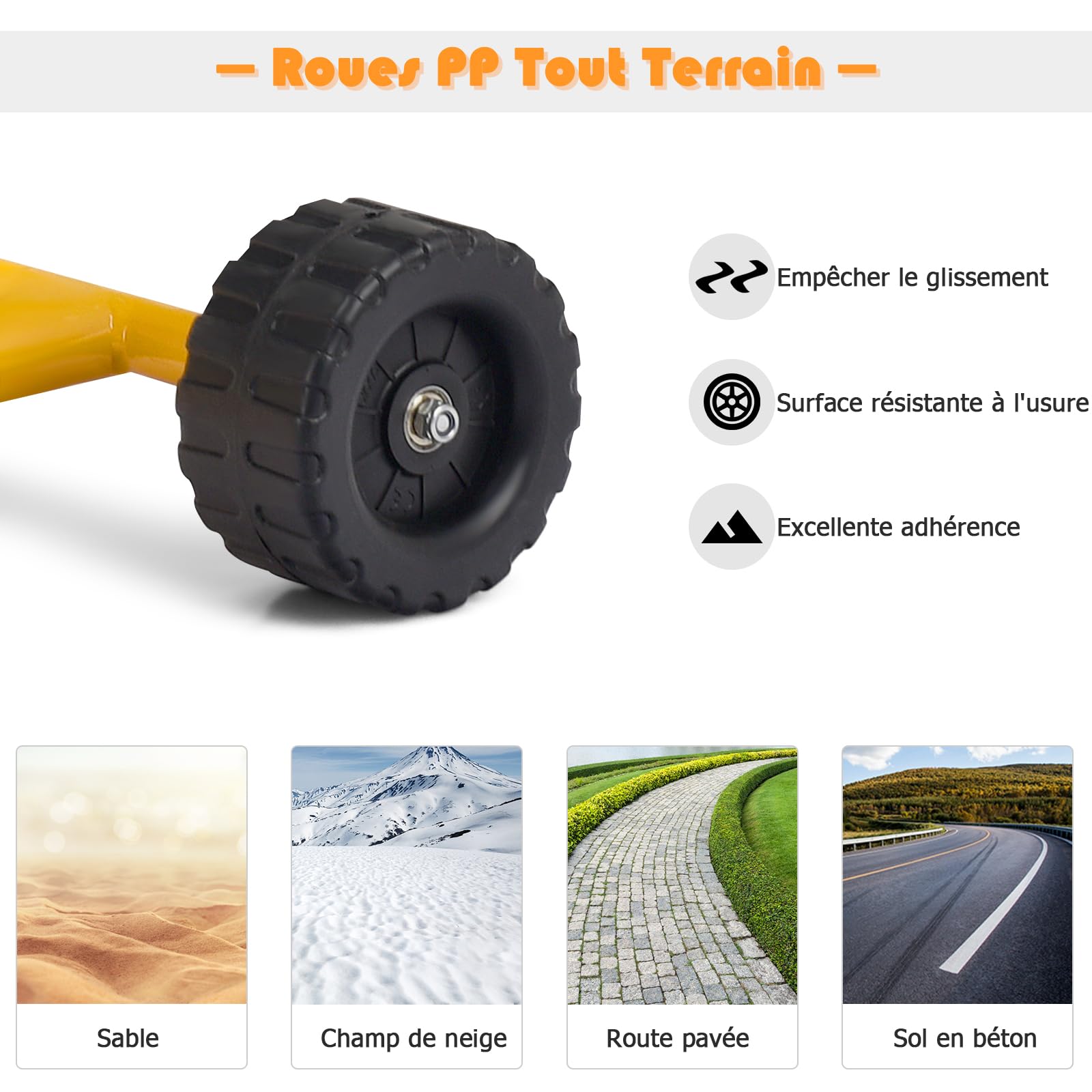 GOPLUS Jouet Pelle Sable pour Enfant, Jouets de Sable Digger pour Plage Pelleteuse avec Siège Pivotant à 360 Degrés, 2 Bras et 4 Roues Antidérapantes, Convient pour Enfants de 4 à 12 Ans (Jaune)