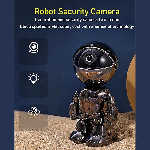 Miniatura 2 de Luqeeg Cámara de seguridad para el hogar, cámara de seguimiento automático, 1080P aplicación inteligente robot cámara para bebé monitor de video