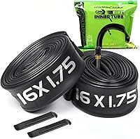 Vista 12 de Juego de 2 cámaras para bicicleta de 12"/14"/16"/18"/ 20"/ 22"/24"/ 26"/27.5"/28"/29" x1.75/1.95/2.10/2.125 con 2 palancas para neumáticos