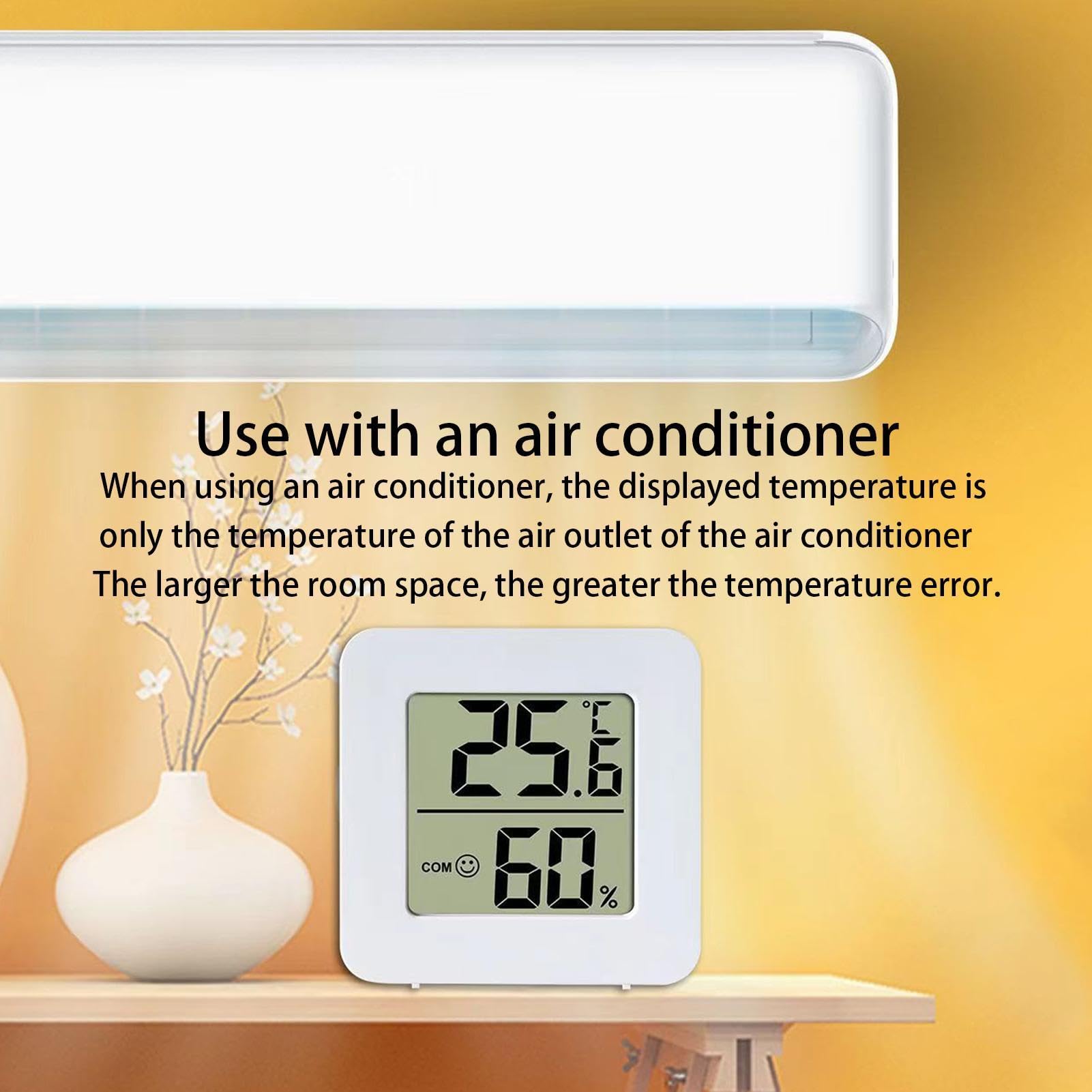 Monitoraggio 'umidità a temperatura - misuratore di umidità igrometro | digitale con indicatore di espressione,Sensore di umidità interna Indicatore di comfort 'aria per serre, appartamenti, incuba