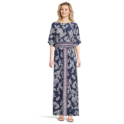 Lilly Pulitzer Parigi Boat Neck Maxi Dress Women