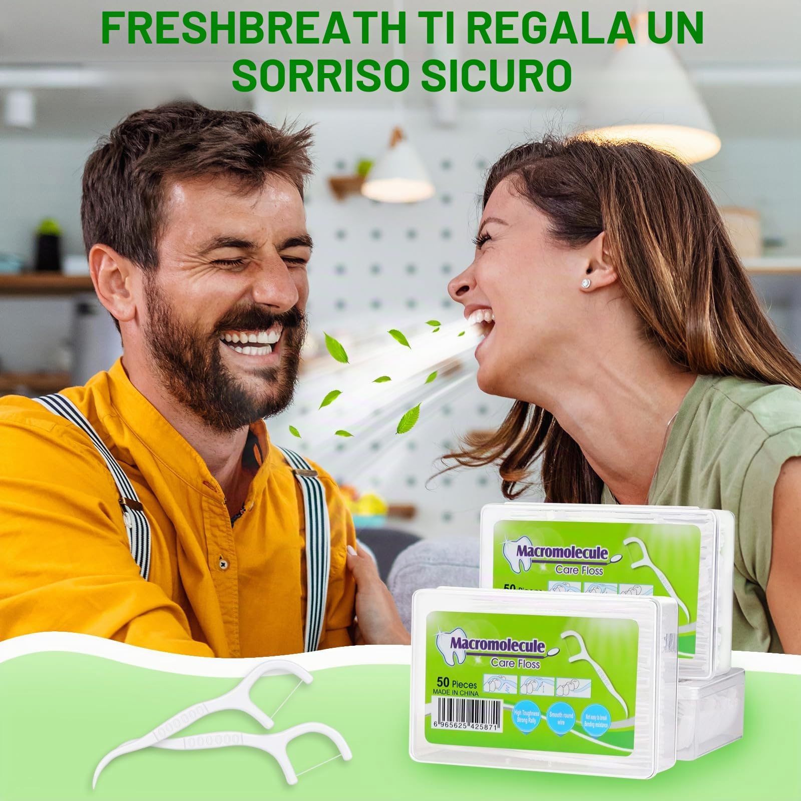 300 Pcs Filo Interdentale Forcella, Archetti Filo Interdentale per Pulizia Denti Rimuovere I Residui Di Cibo E La Placca con Custodia Igienica Portatile per Uso Domestico