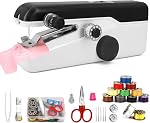 Portable Handheld Sewing Machine with Dual-Speed, Mini Electric Hand Sewing Kit for Quick Clothes Repair, DIY Fabric for Beginners, Adults, Home & Travel Use