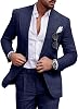 Traje formal de lino para hombre, esmoquin de 2 piezas, ajuste slim, para boda en la playa 1