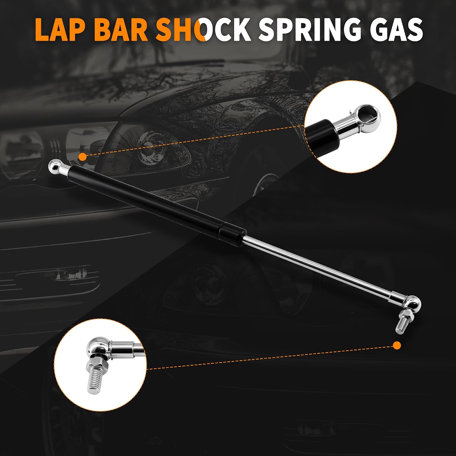 7142371 Gas Spring Door Hatch Air Strut Shock Arm Compatible with Bobcat Skid Steer Loaders A770 S510 S530 S550 S570 S590 S630 S650 S750 S770 S850 T550 T590 T630 T650 T750 T770 T870