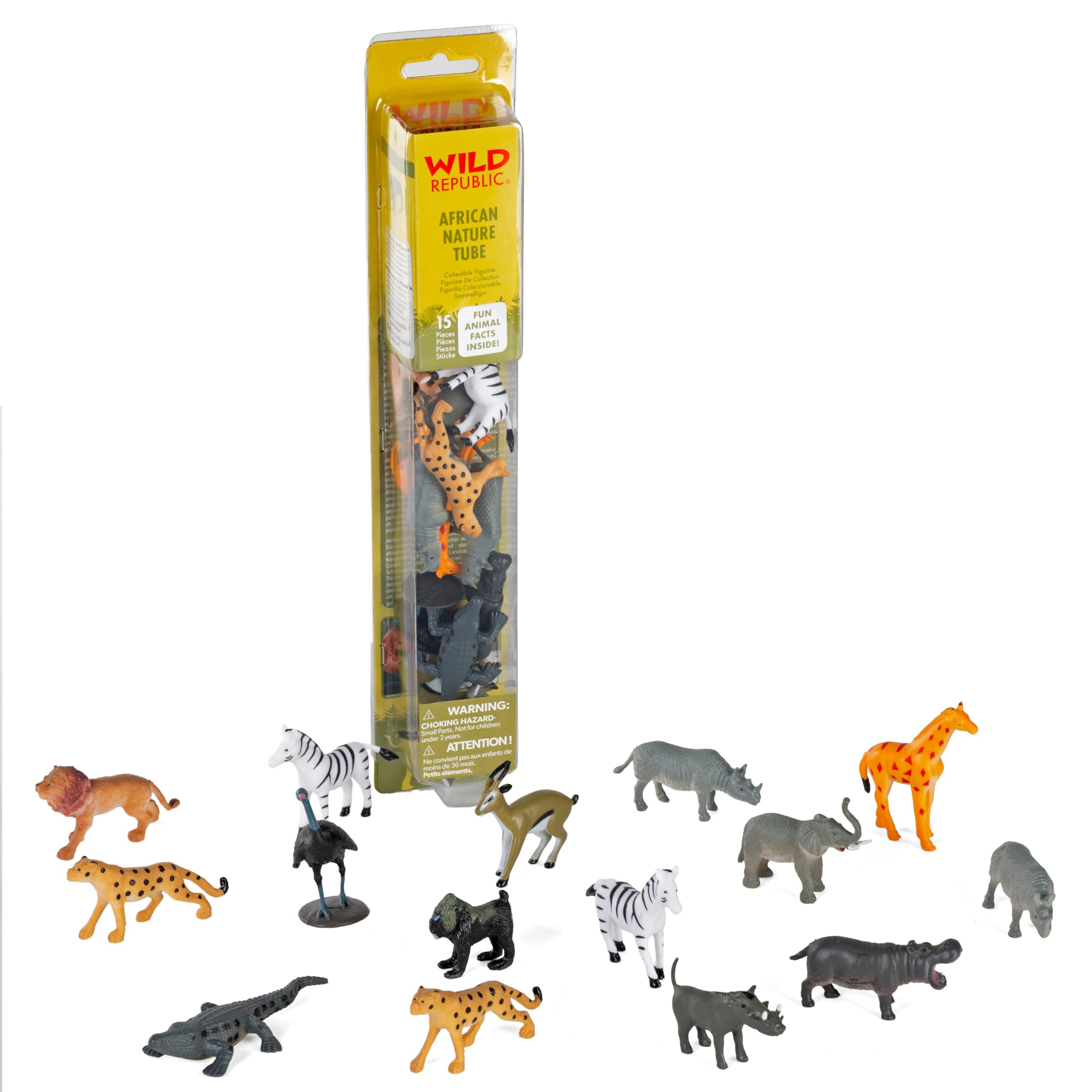 Amazon.com: Wild Republic African Animal Figurines Tube, Zoo