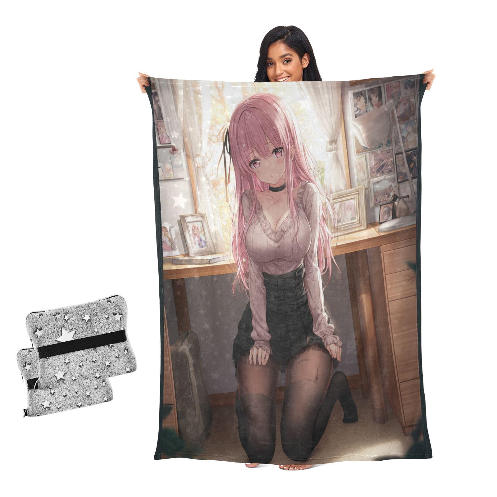 Couverture douce pour filles et plaid canapé cocooning pour toute la famille