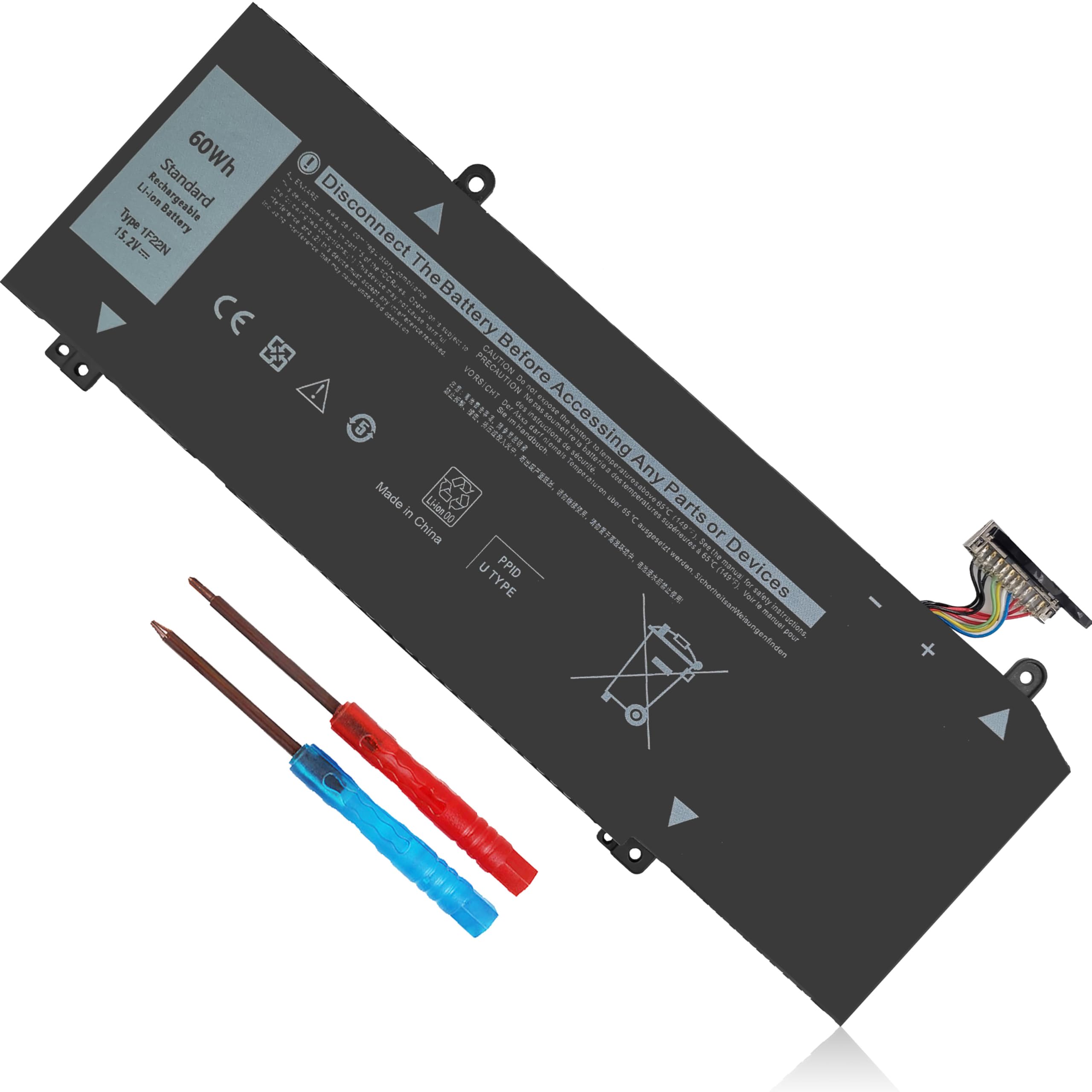 Gomarty1F22N Laptop Battery for Dell Alienware M15 R1 M17 R1,G5 15 5590,G7 7590 7790,G5 5590 5590-D2783W D2743B D2842W D2843W D2865B Series JJPFK 0JJPFK 06YV0V