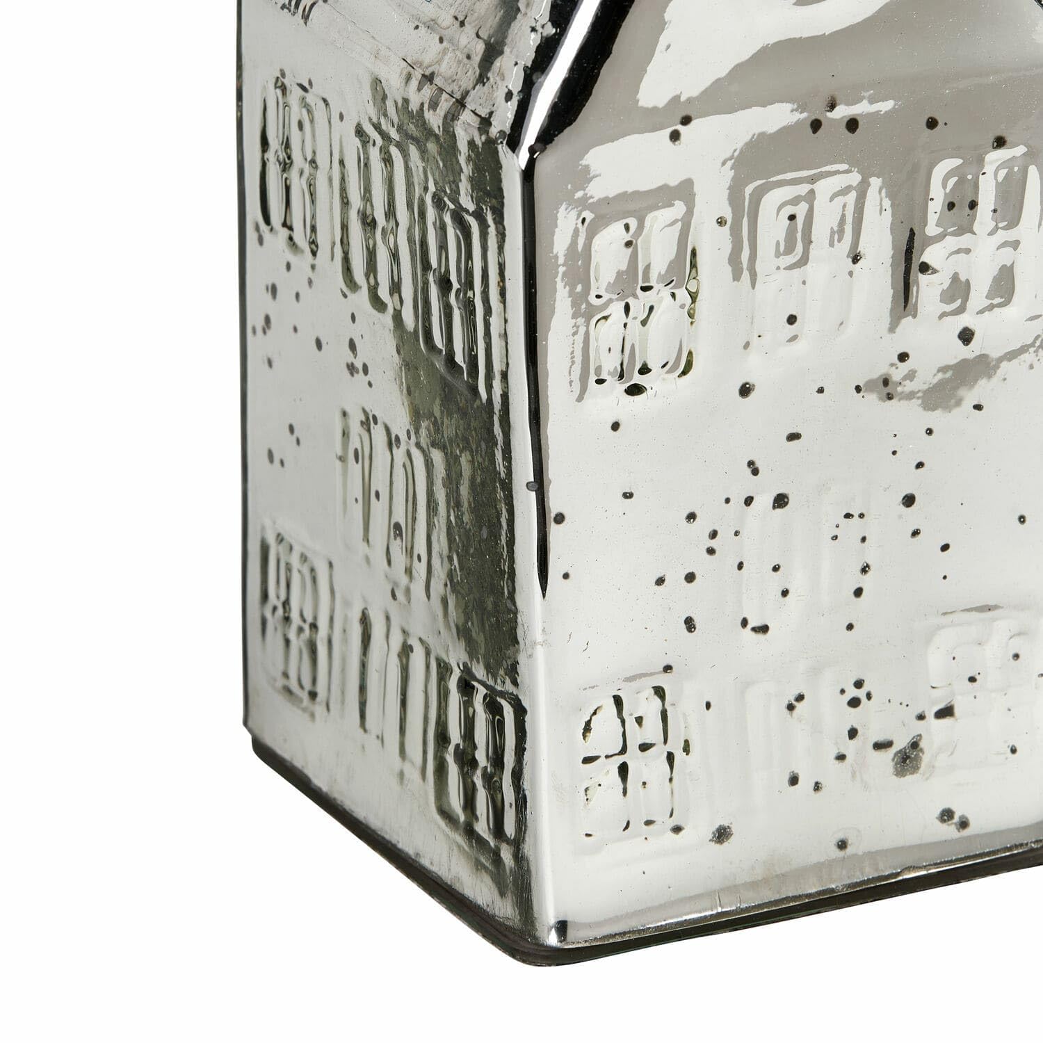 Loberon Deko-Haus 2er Set Langridge, antiksilber