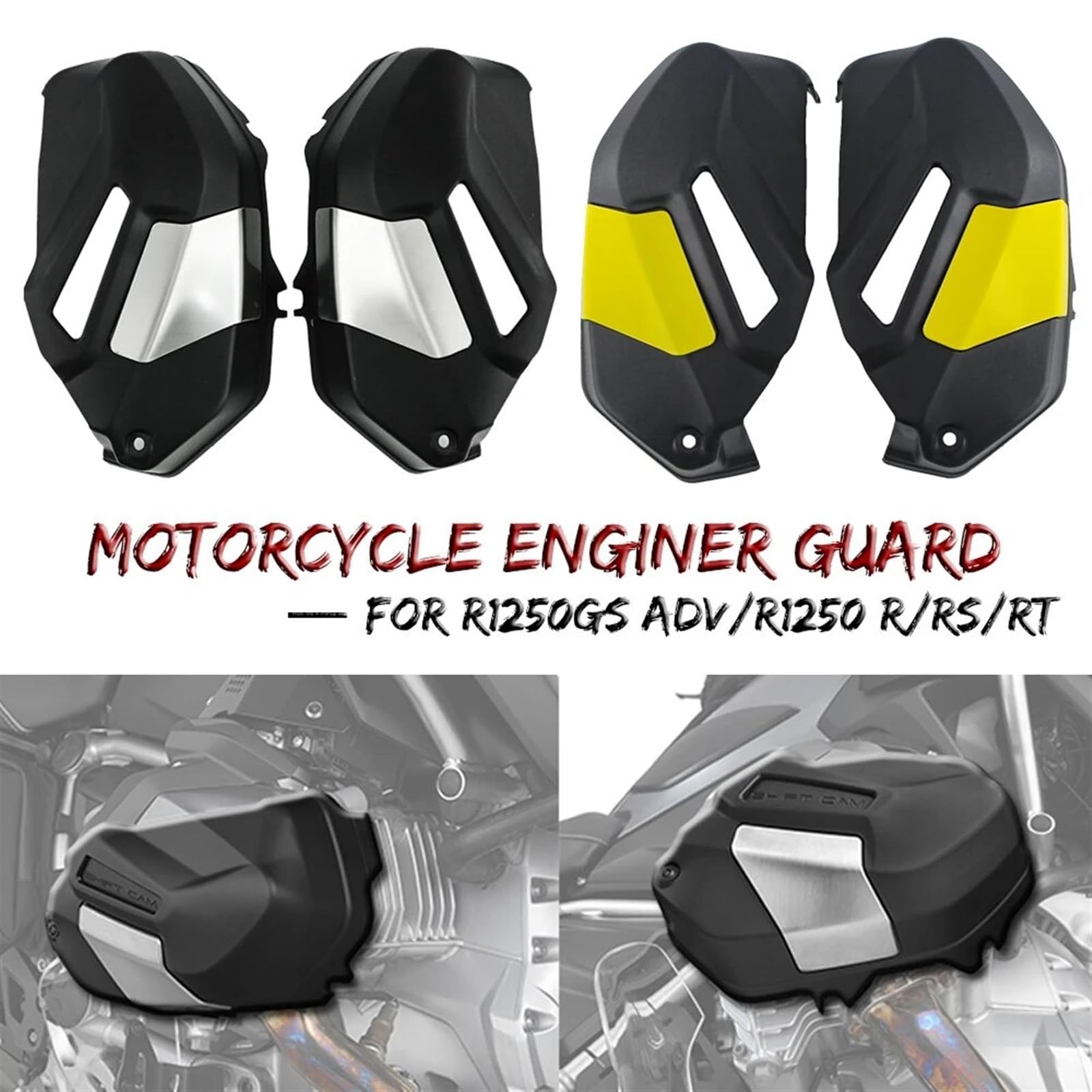 Paire De Protections Couvre Culasse / Cylindre BMW R1250GS / R1250R