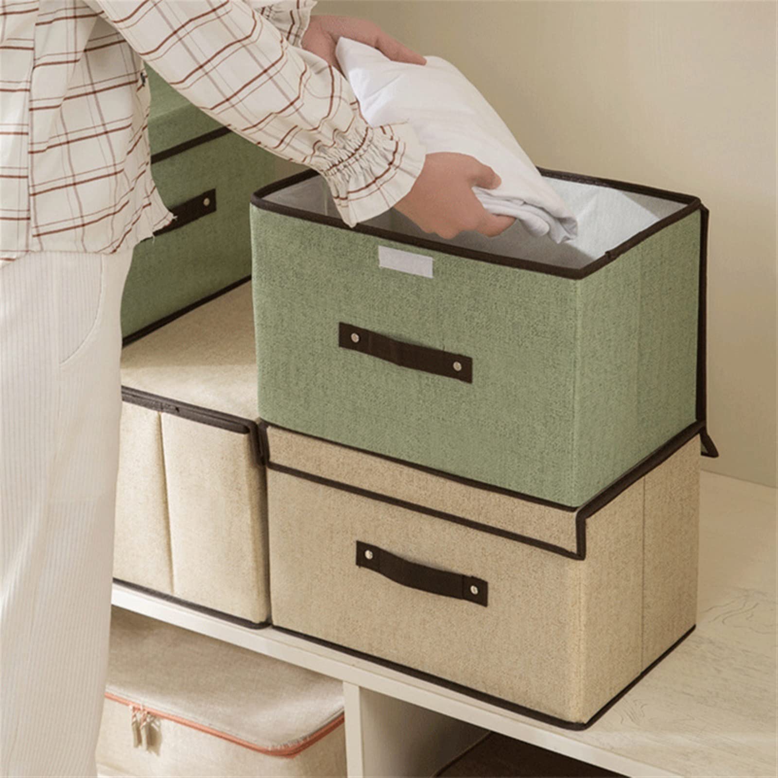 Scatola Porta Oggetti Pieghevole Con Lucchetto A Combinazione - 30x24x18 Cm - Impermeabile E Antipolvere (Grigia)