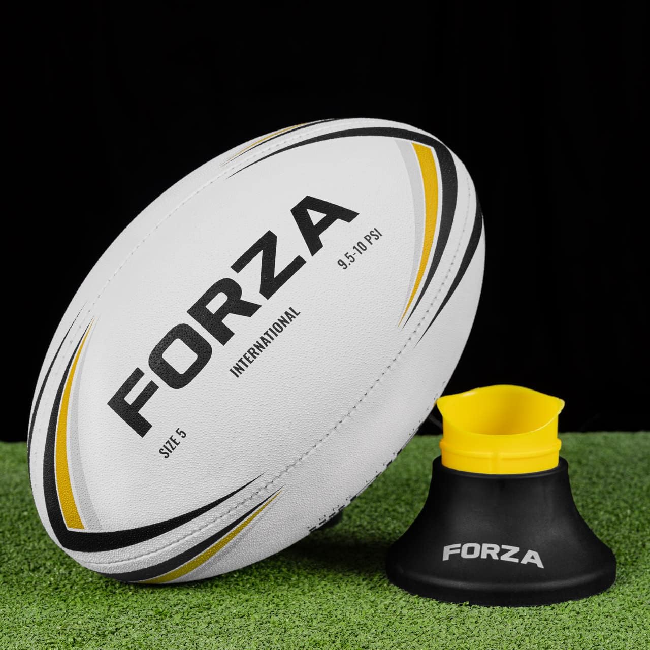FORZA International Match Rugby Ball - Rugby League Ball | 2 Sizes | Multiple Pack Sizes