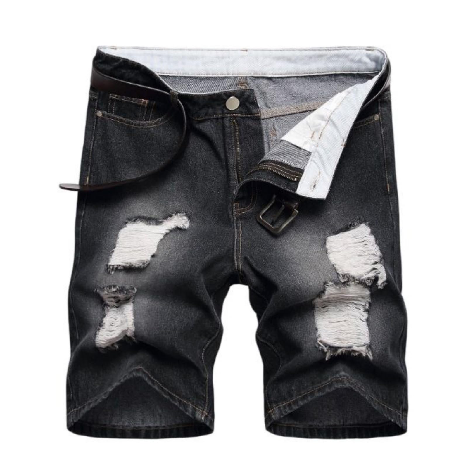 Short en jean stretch homme taille moyenne pour les loisirs - 6