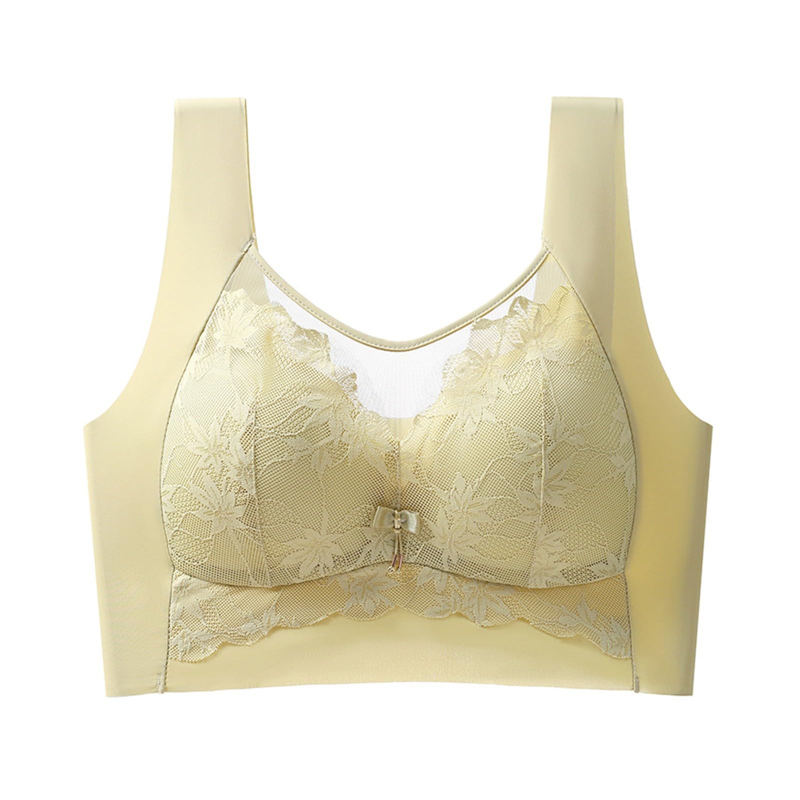 ZTFYKLINWomen's Oversized Bra with No Ring Lace and Beautiful Vest Integrated Seamless Underwear Ice Thin Bra Woman's Bras Womens Underwear Sets UK Cleavage Enhancer Bra