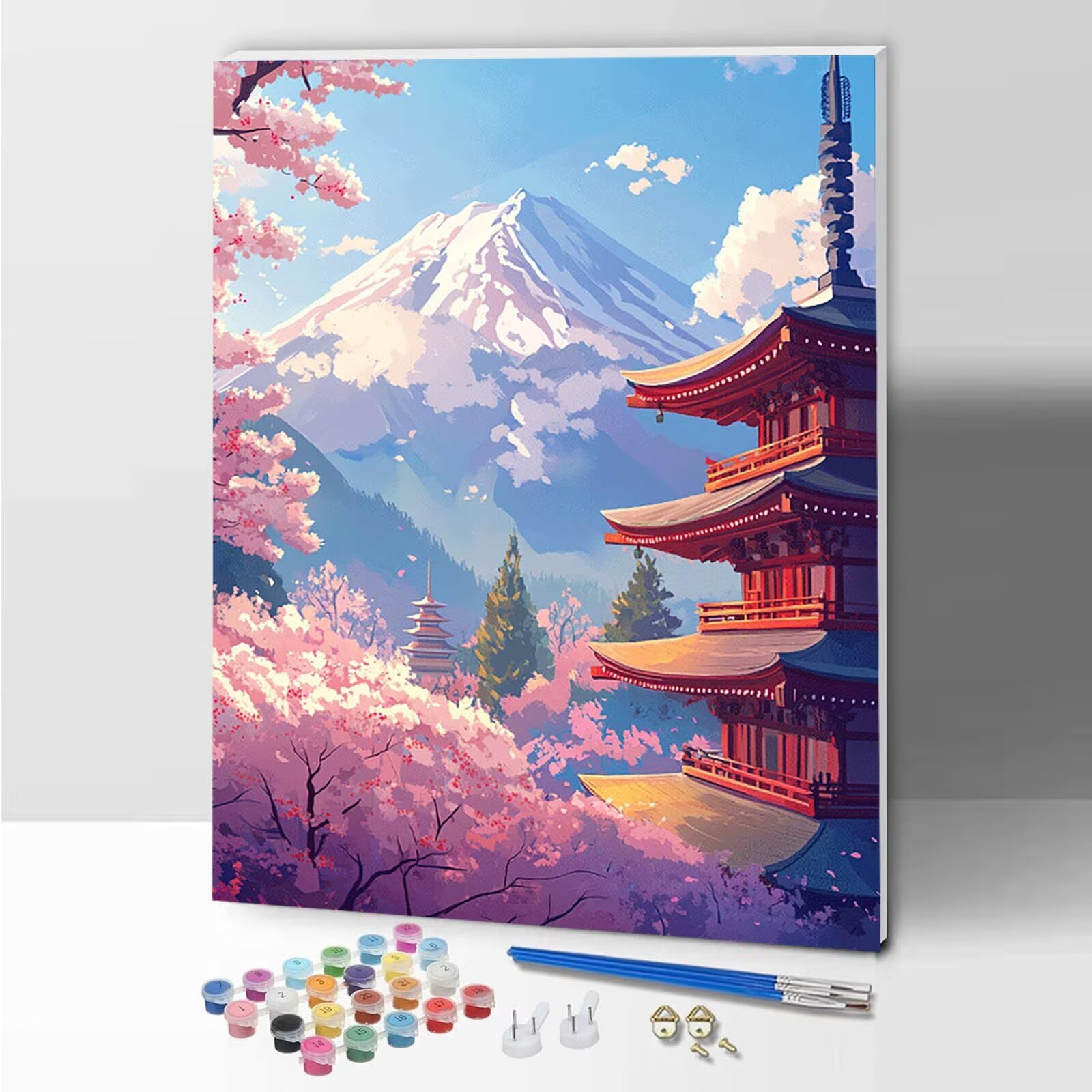 Amazon.com: Japan Paint by Numbers Kit for Adults Beginner, DIY