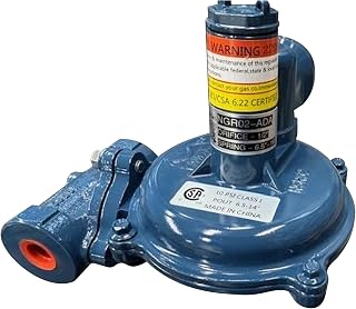 NMT NGR02-50 Natural Gas Regulator – 1/2” NPT Low Pressure Max 10 PSI 1558 CFM NG 2430 CFM Propane Spring Loaded with Internal Relief Valve, 4” x 6” x 7”