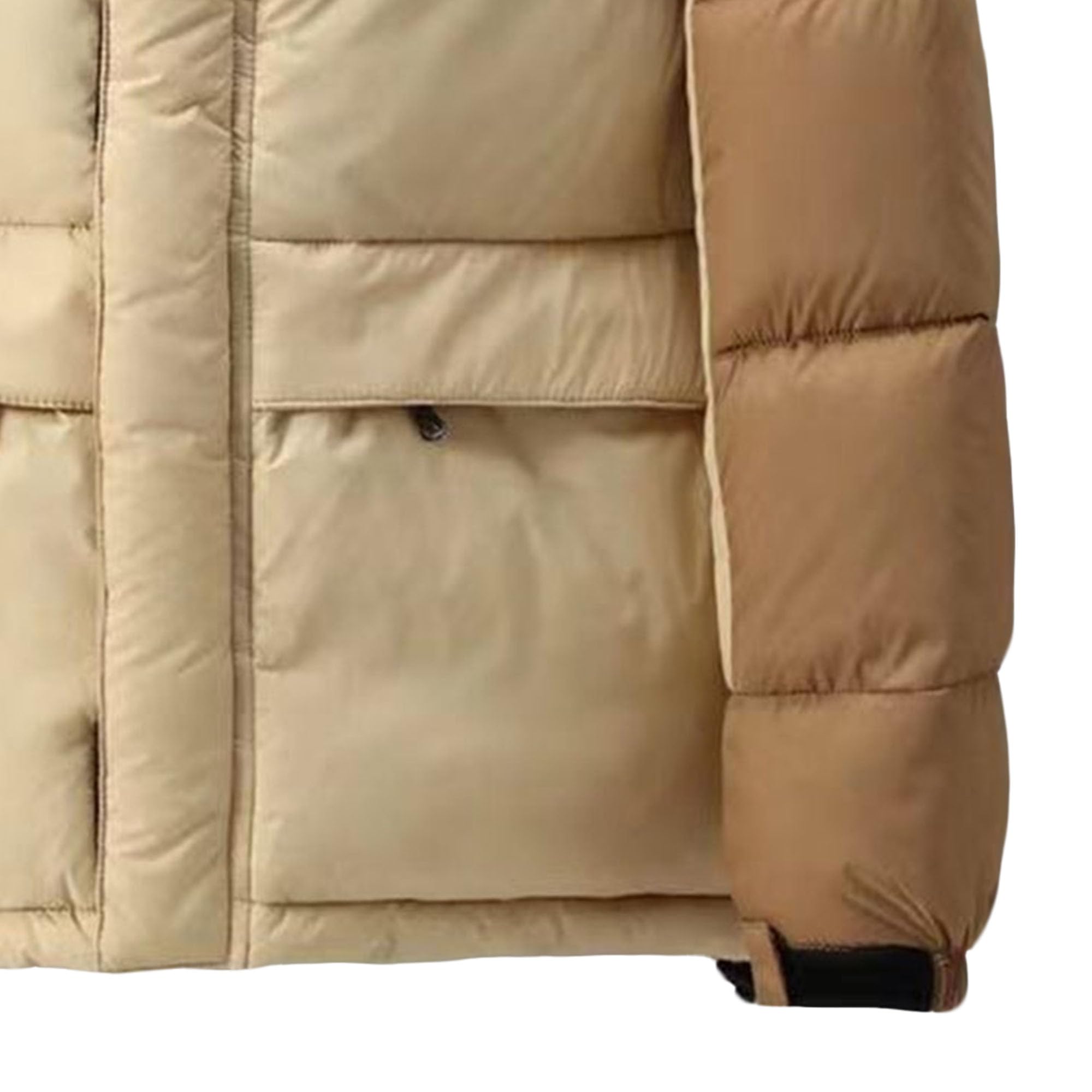 Piumino da uomo con cappuccio a blocchi di colore, leggero, invernale, trapuntato, imbottito, invernale, spesso e caldo